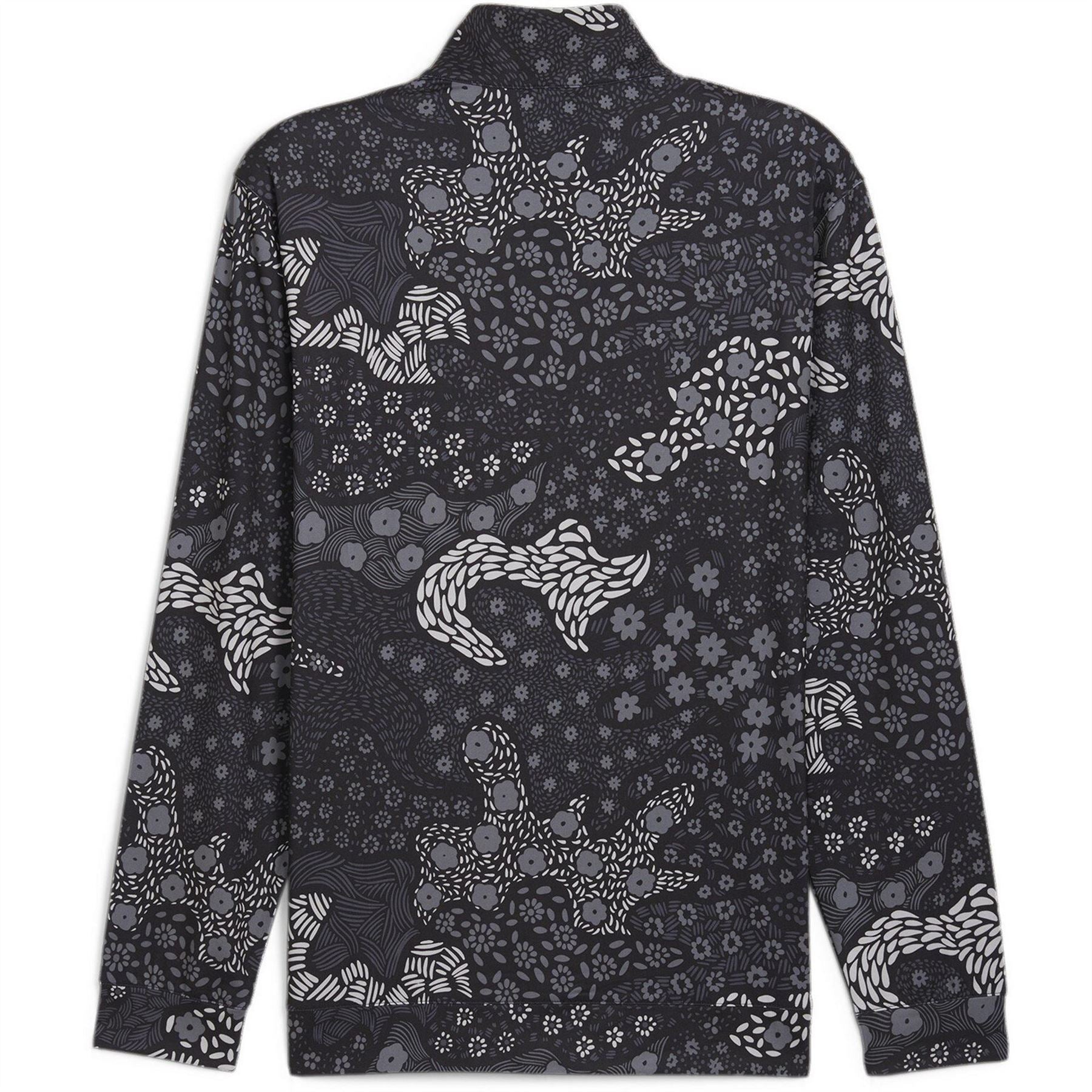 Puma Camo Quarter Zip Long Sleeve T-Shirt