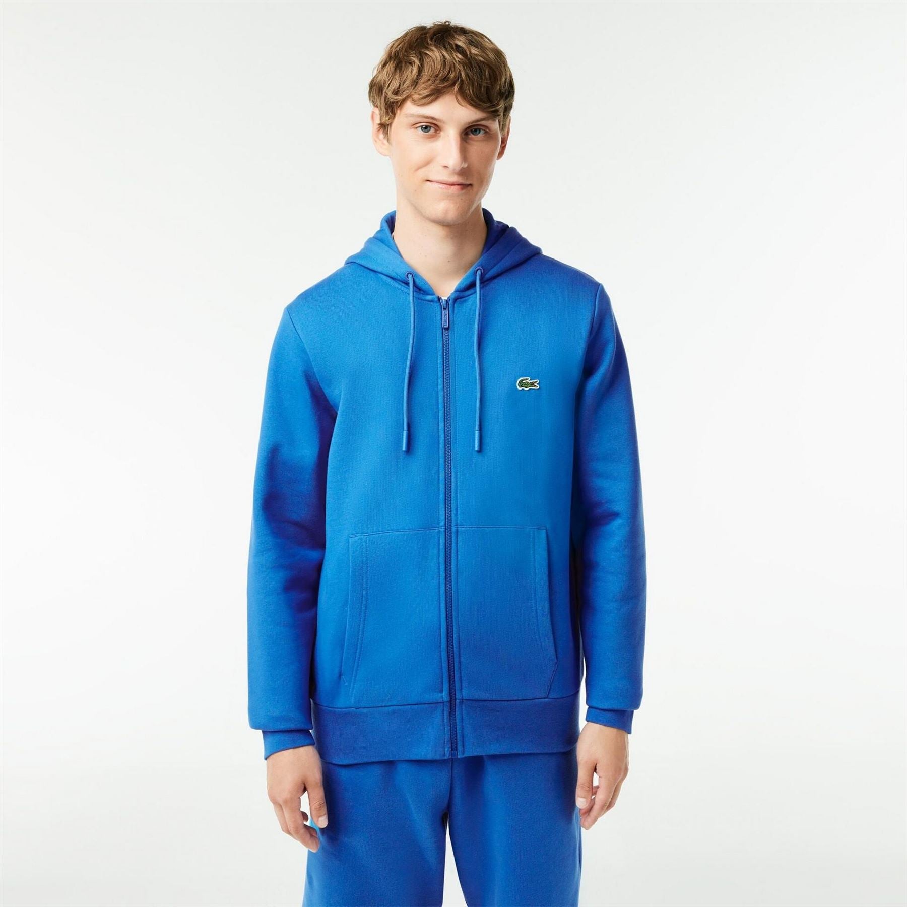 Lacoste Zip Hooded Neck Long Sleeve Sweatshirt