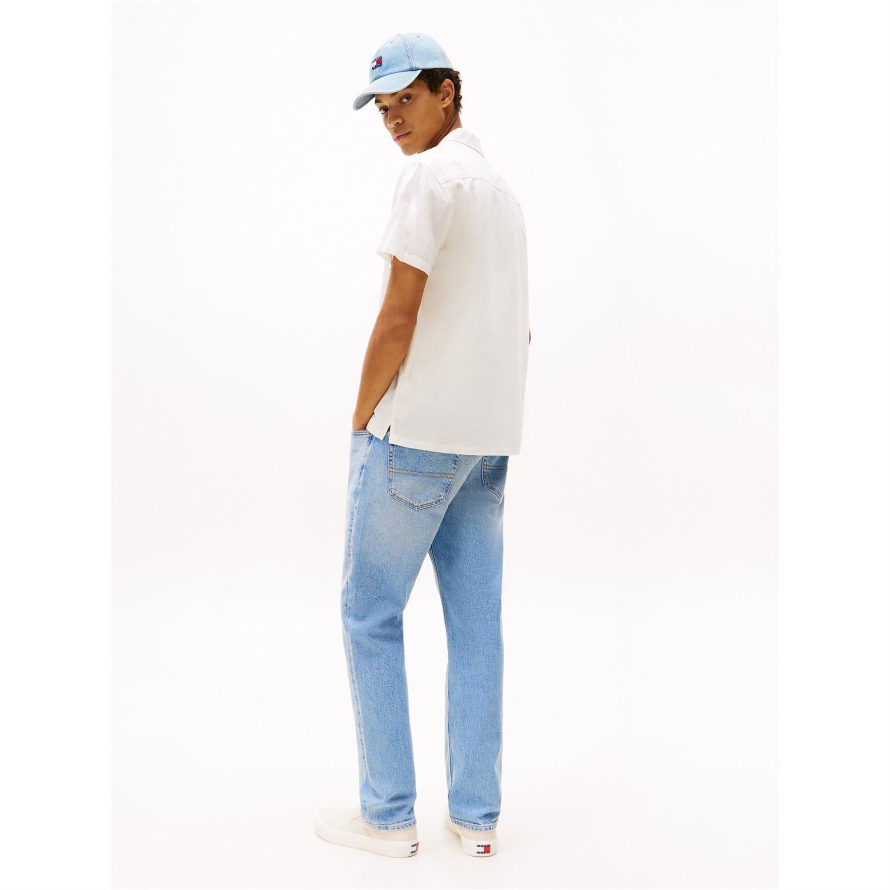 Tommy Jeans Collared Neck Short Sleeve Regular Fit Shirt