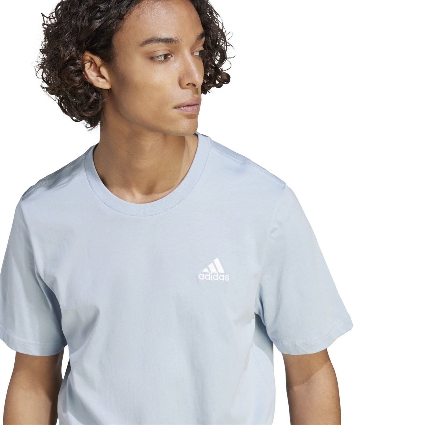 adidas Mens Essentials Single Jersey Logo T-Shirt
