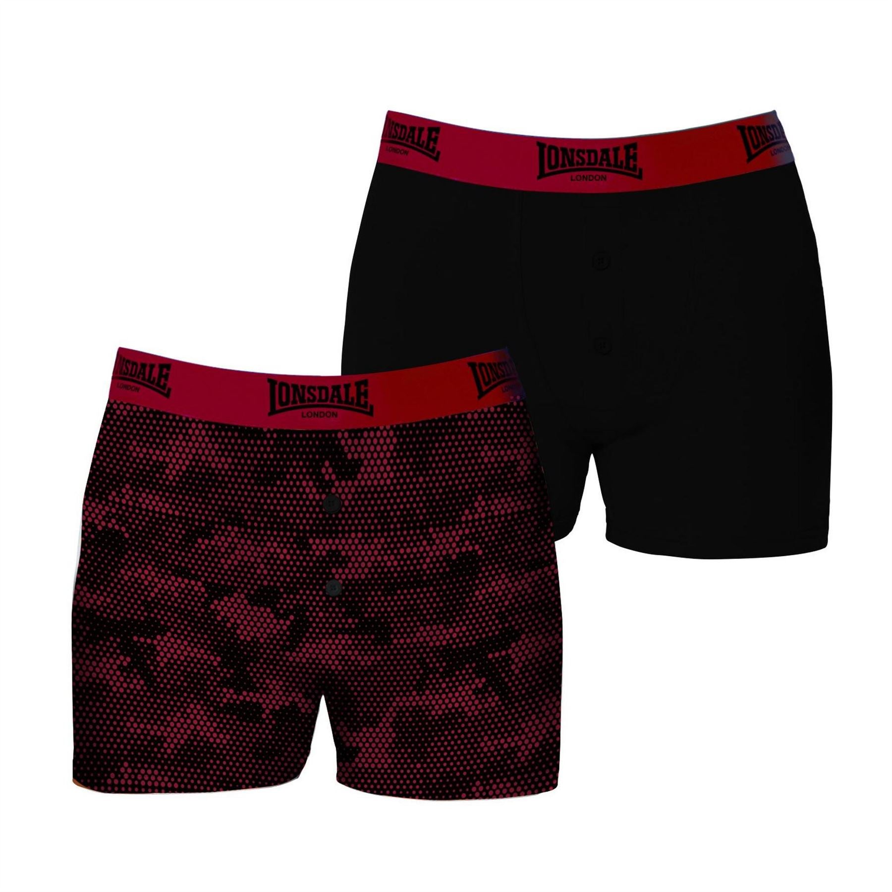 Lonsdale Balchrick Men's Underpants, Black/White Lonsdale Balchrick Men's Underpants, Black/White