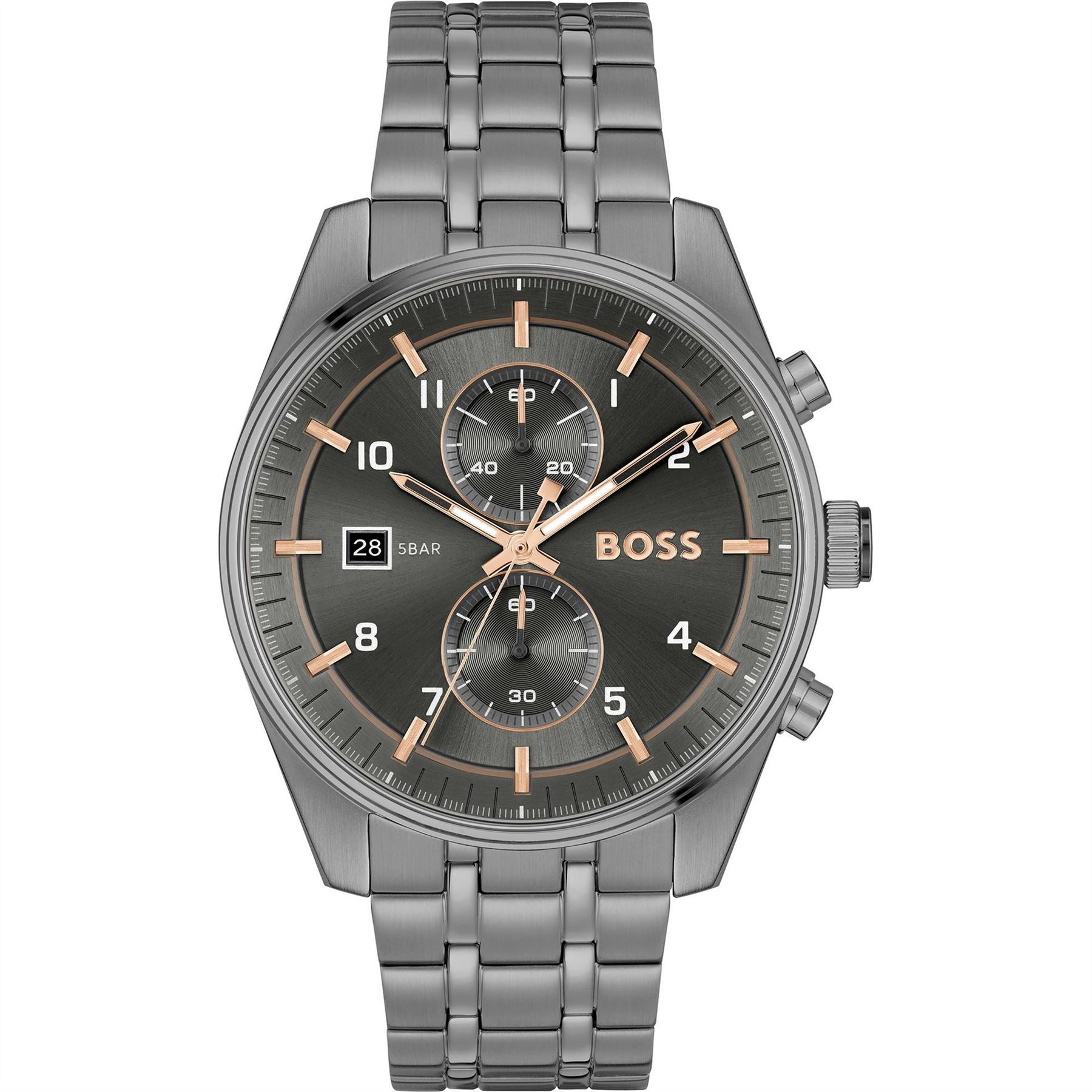 Boss Skytraveller 44mm Chronograph Water Resistant Analogue Quartz Watch