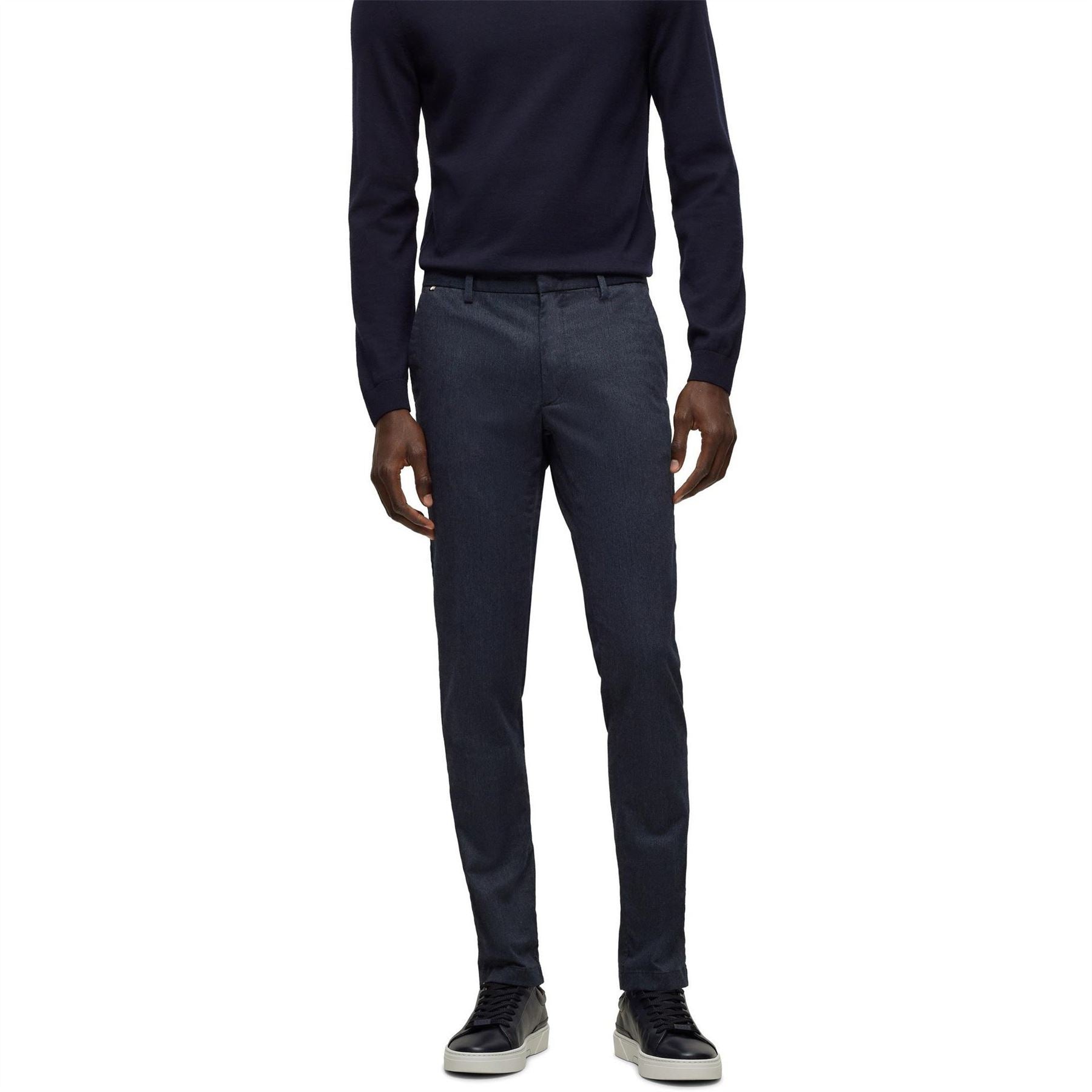 Boss Kaito1 Solid Patterned Straight Trousers