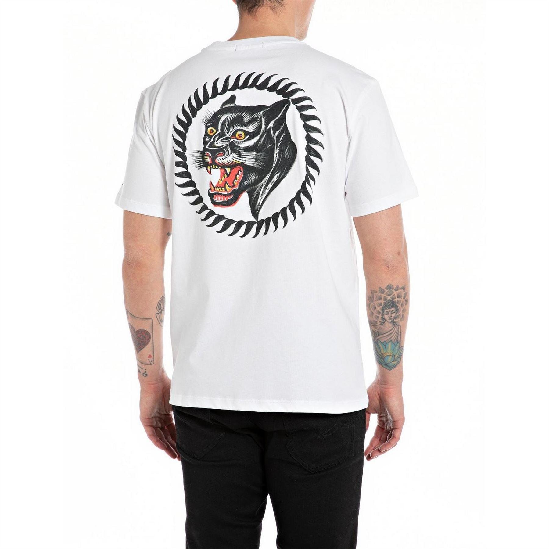 Replay Panther Regular Fit Crew Neck T-Shirt