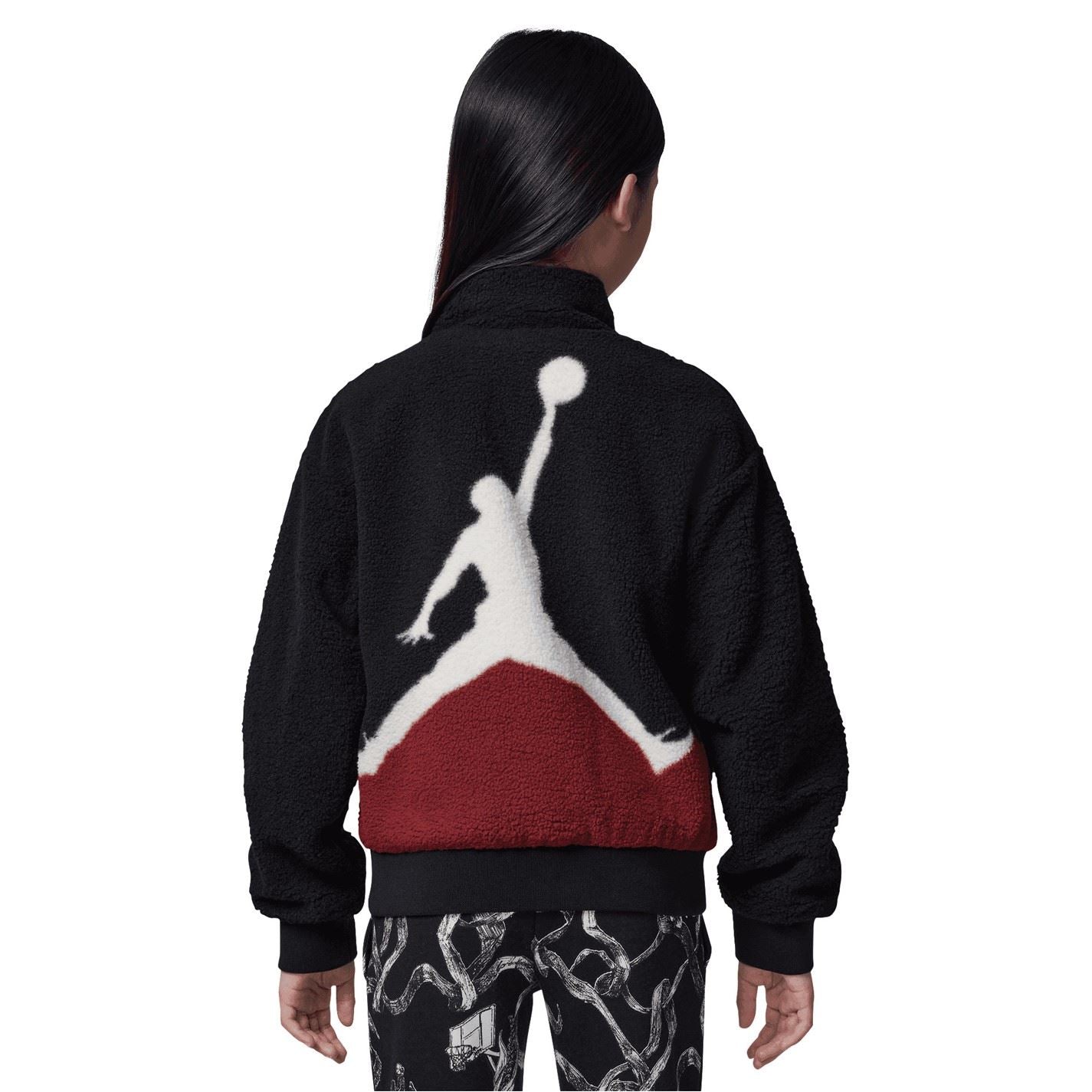 Air Jordan Hooded Bomber Sherpajacket Short Jacket