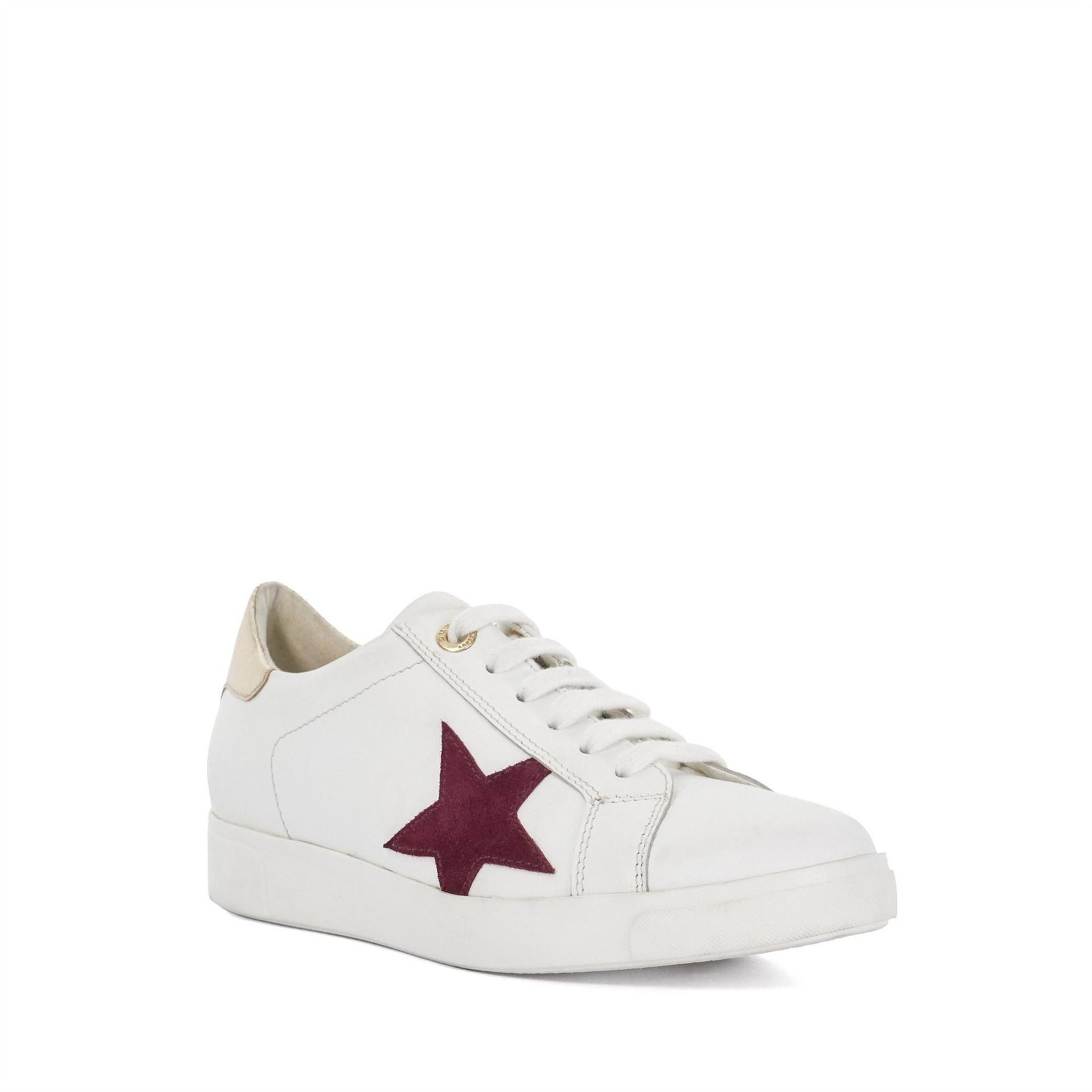 Dune London Lo Edriss LD99 Star Patterned Canvas Low Top Sneakers