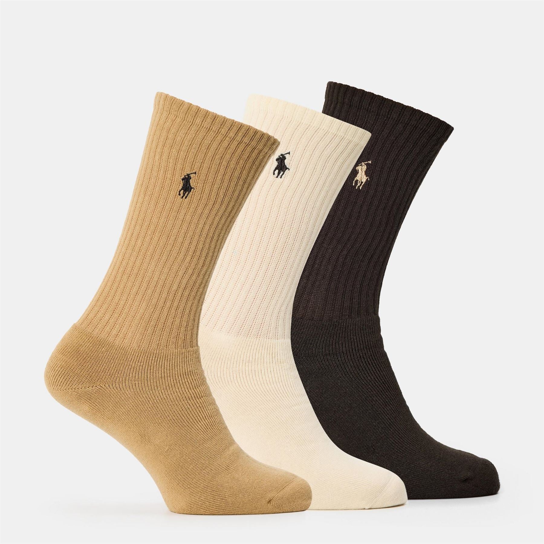 Polo Ralph Lauren 3 Pack Tonal Crew Long Socks