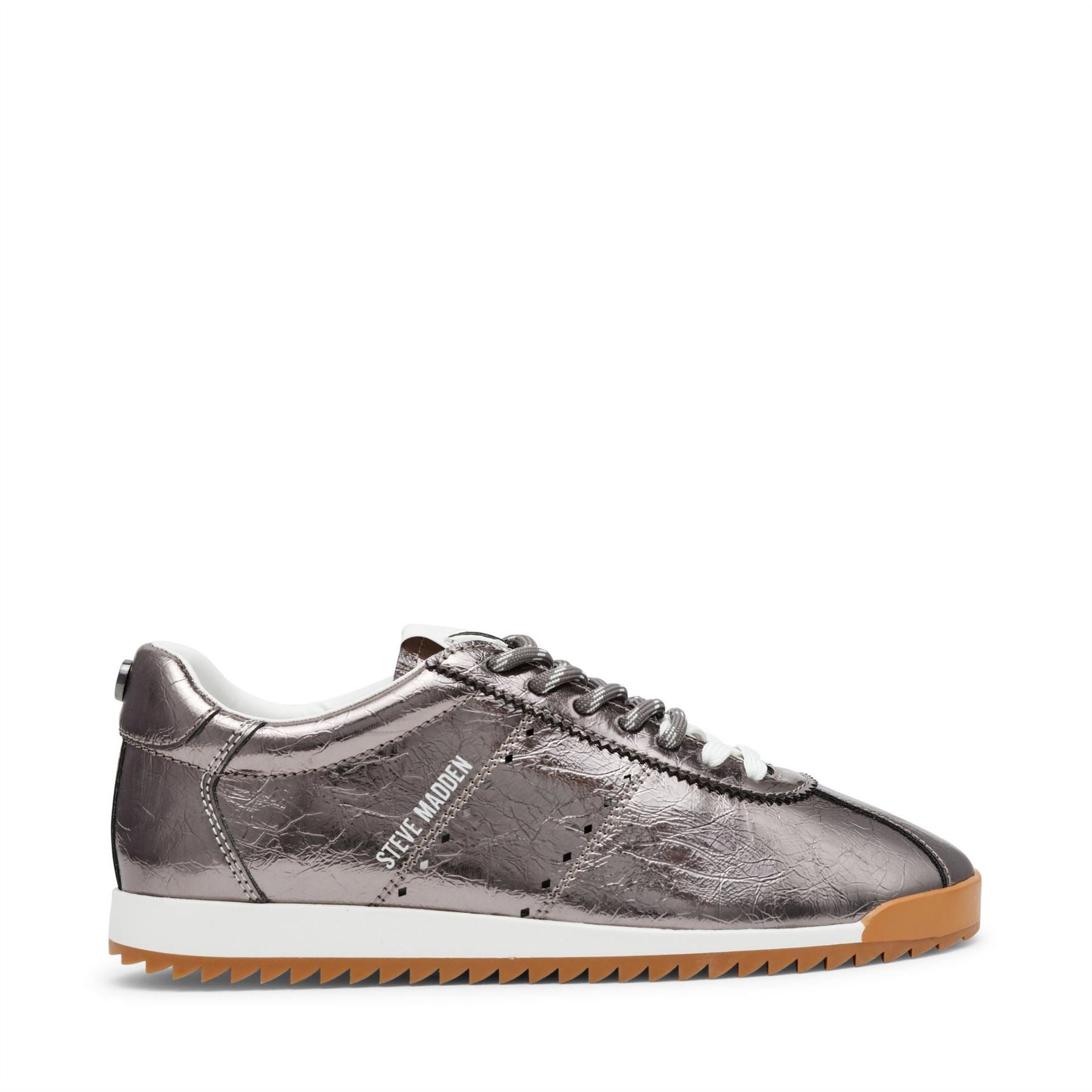 Steve Madden Mirage Low Top Metallic Lace-Up Sneakers