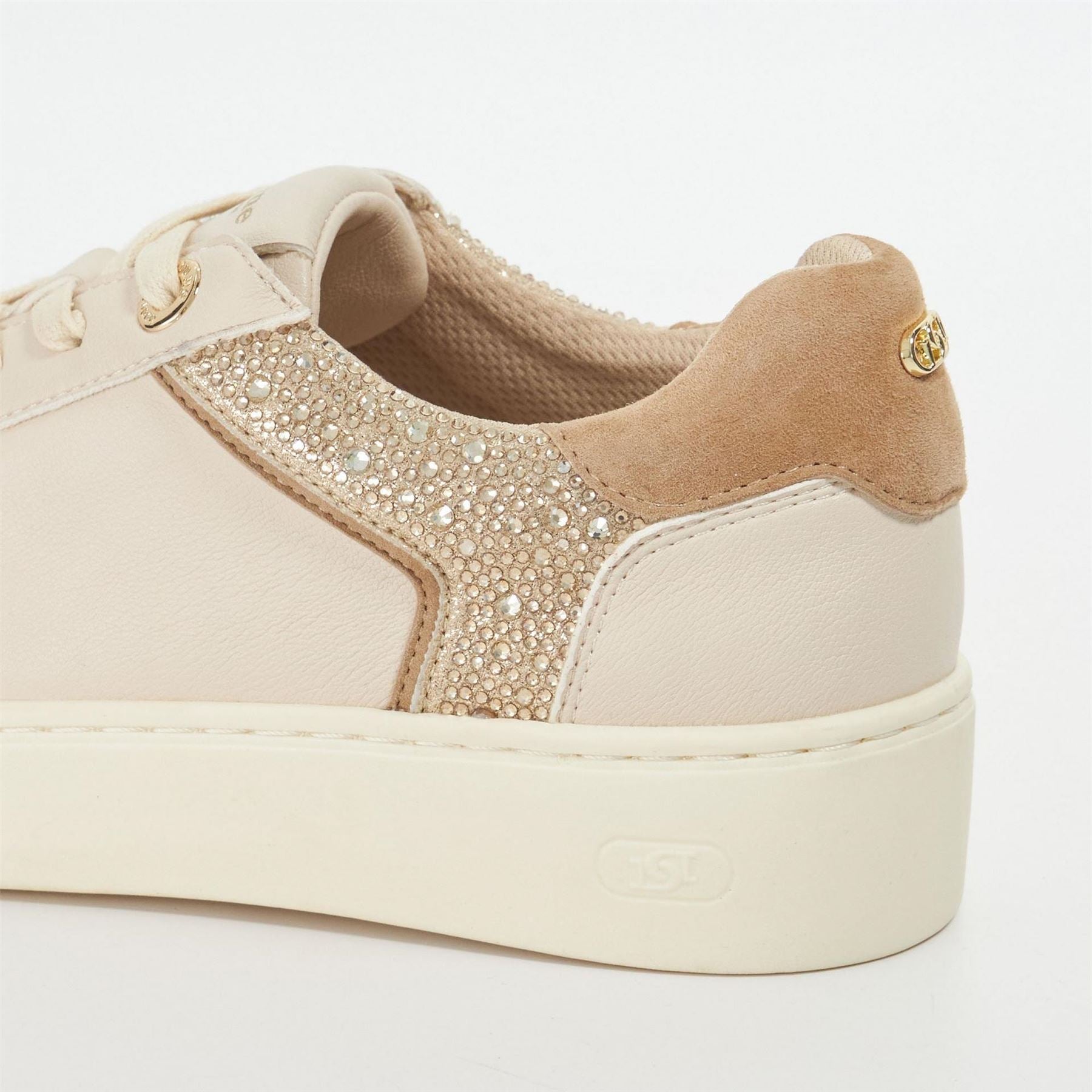 Dune London Elli Lace Up Low Top Sneakers