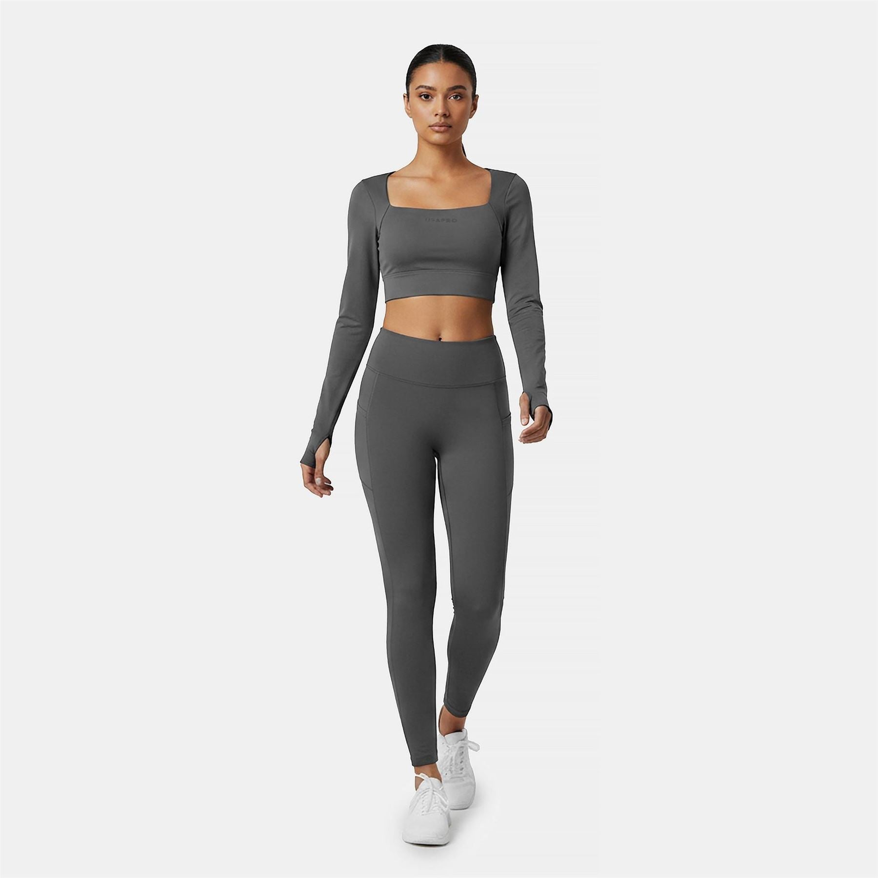 USA Pro Womens Pro Ruched Ls