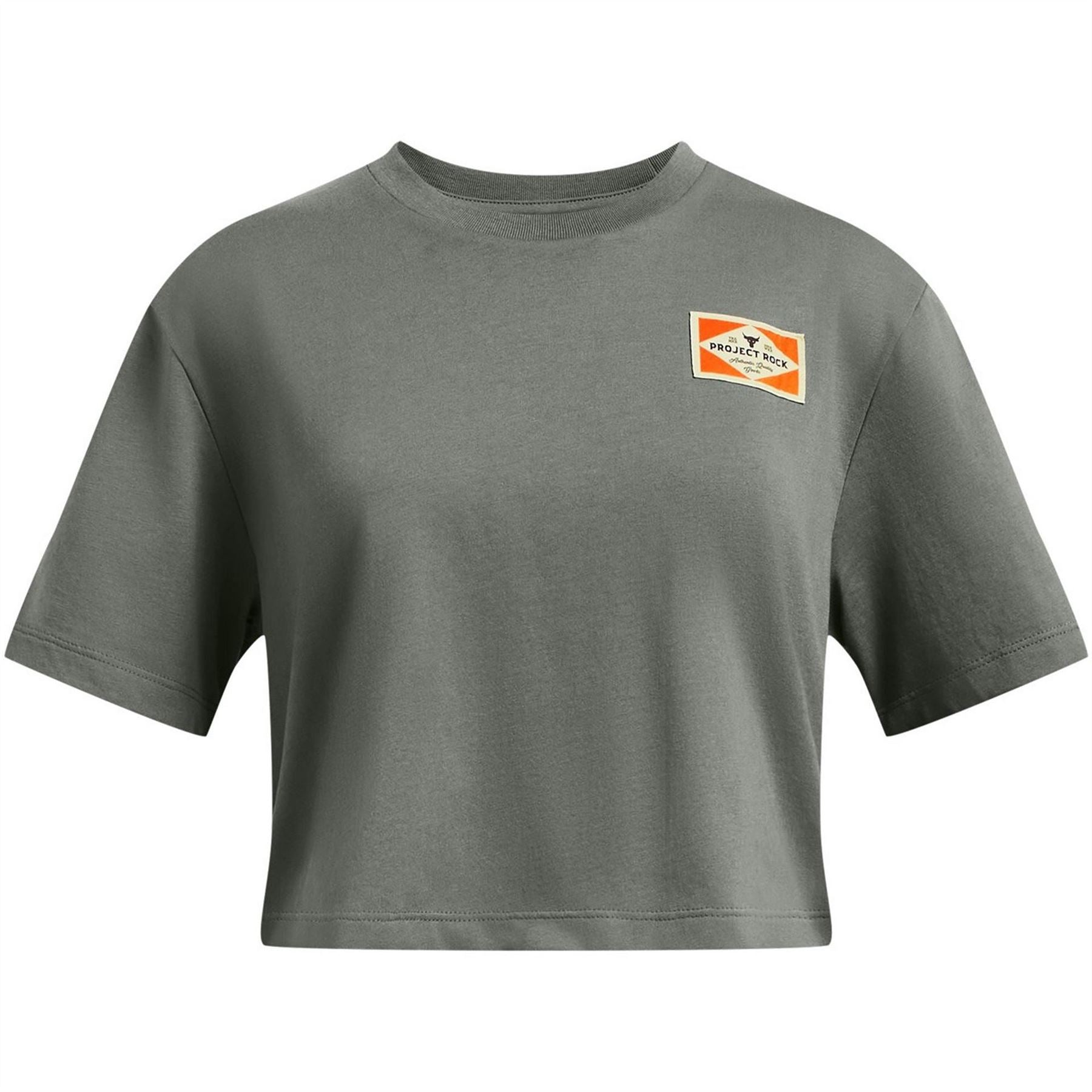 Under Armour Campus Rock Cropped Lettering T-Shirt