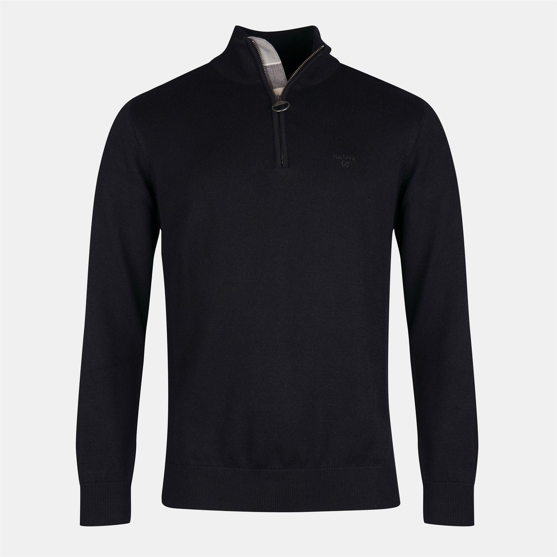 Barbour Half Zip Cotton Knitted Jumper