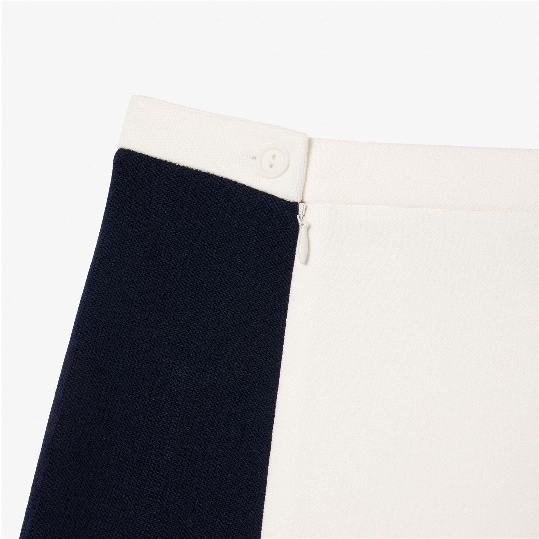 Lacoste Pique Mini A-Line Color Block Skirt