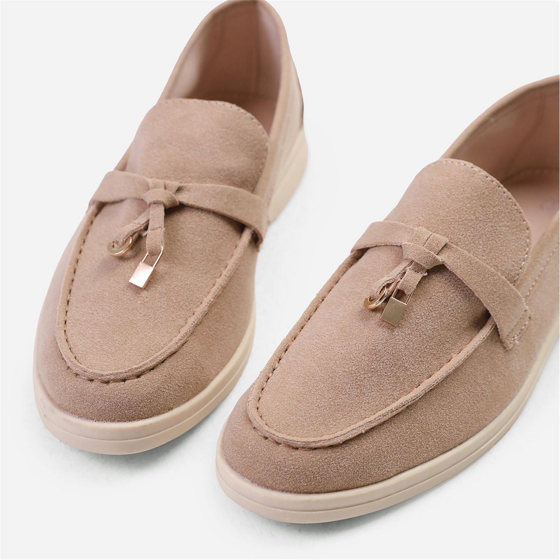 Wheres That From Pegasus Faux Suede Loafer Ladies