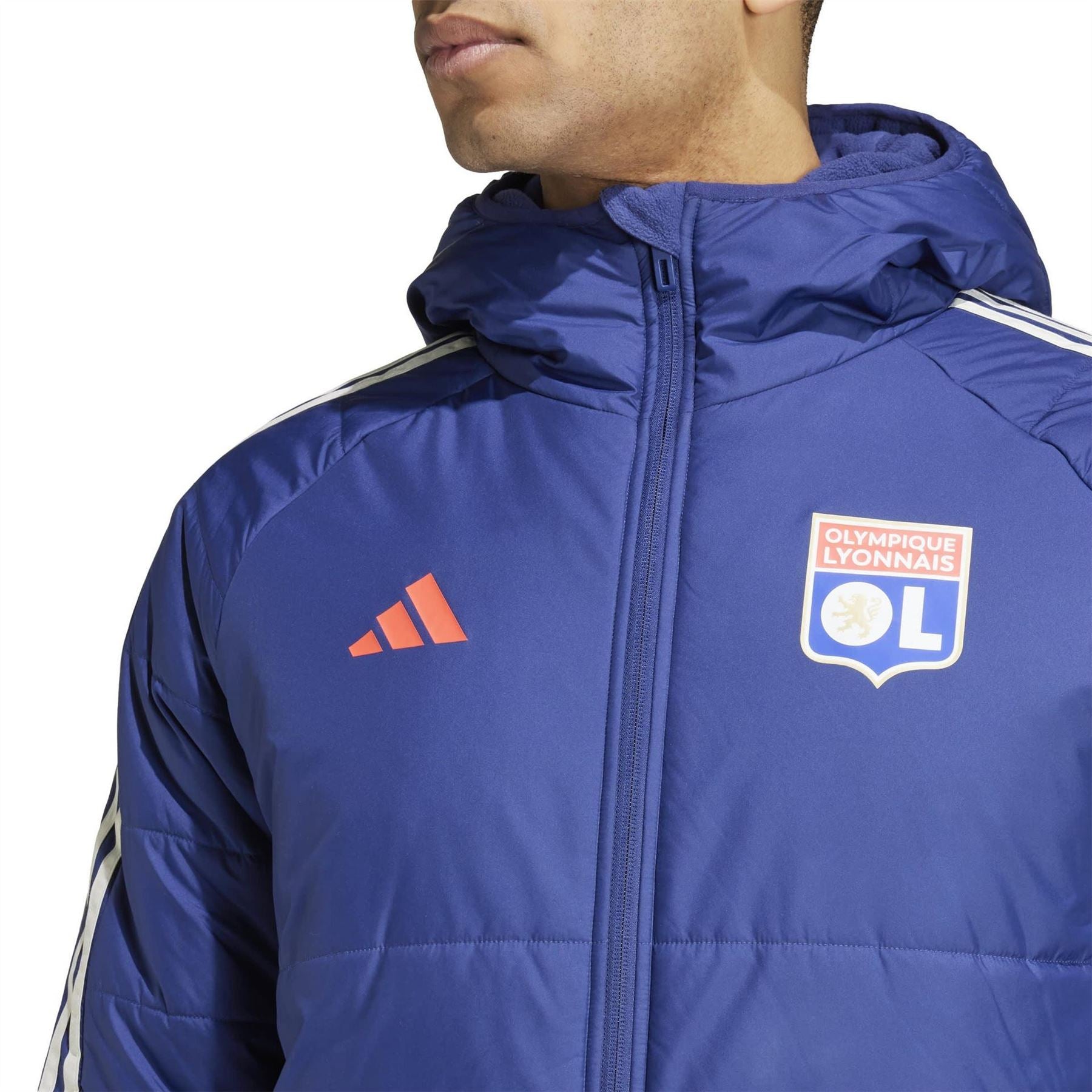 adidas Mens Olympique Lyonnais Winter Jacket
