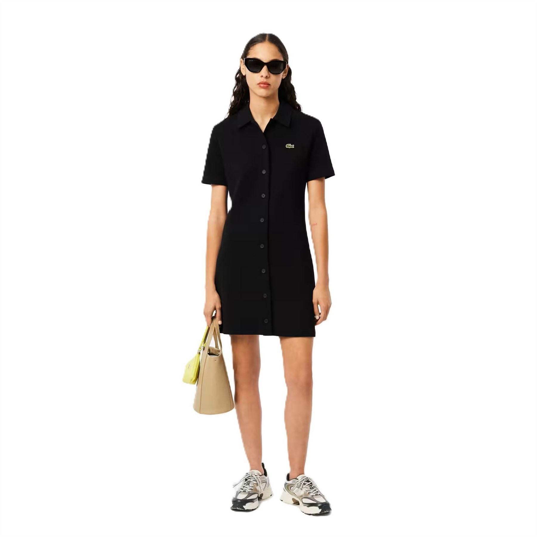 Lacoste Ef6922 Collared Neck Mini T-Shirt Dress