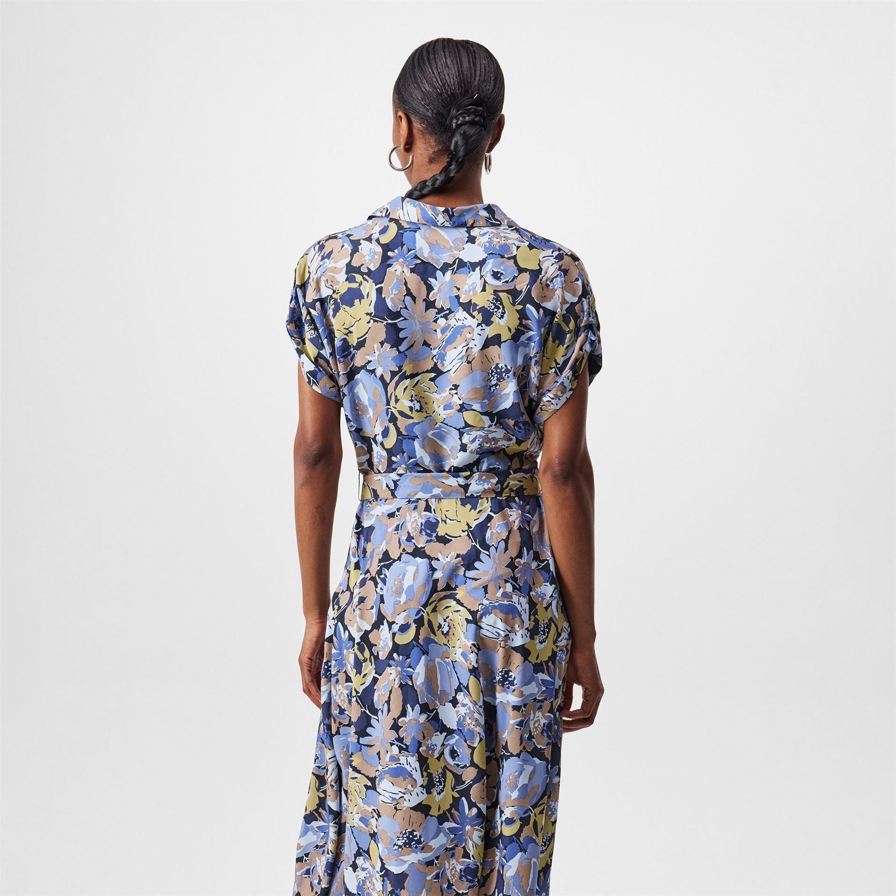 Lauren by Ralph Lauren Belted Crepe Dress