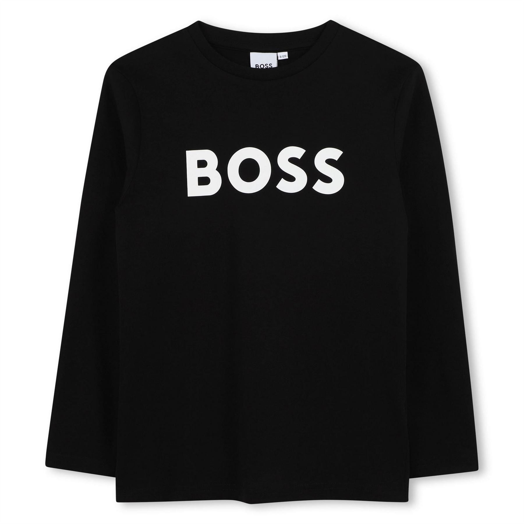 Boss Long Sleeve Large Logo T-Shirt, Bold Logo