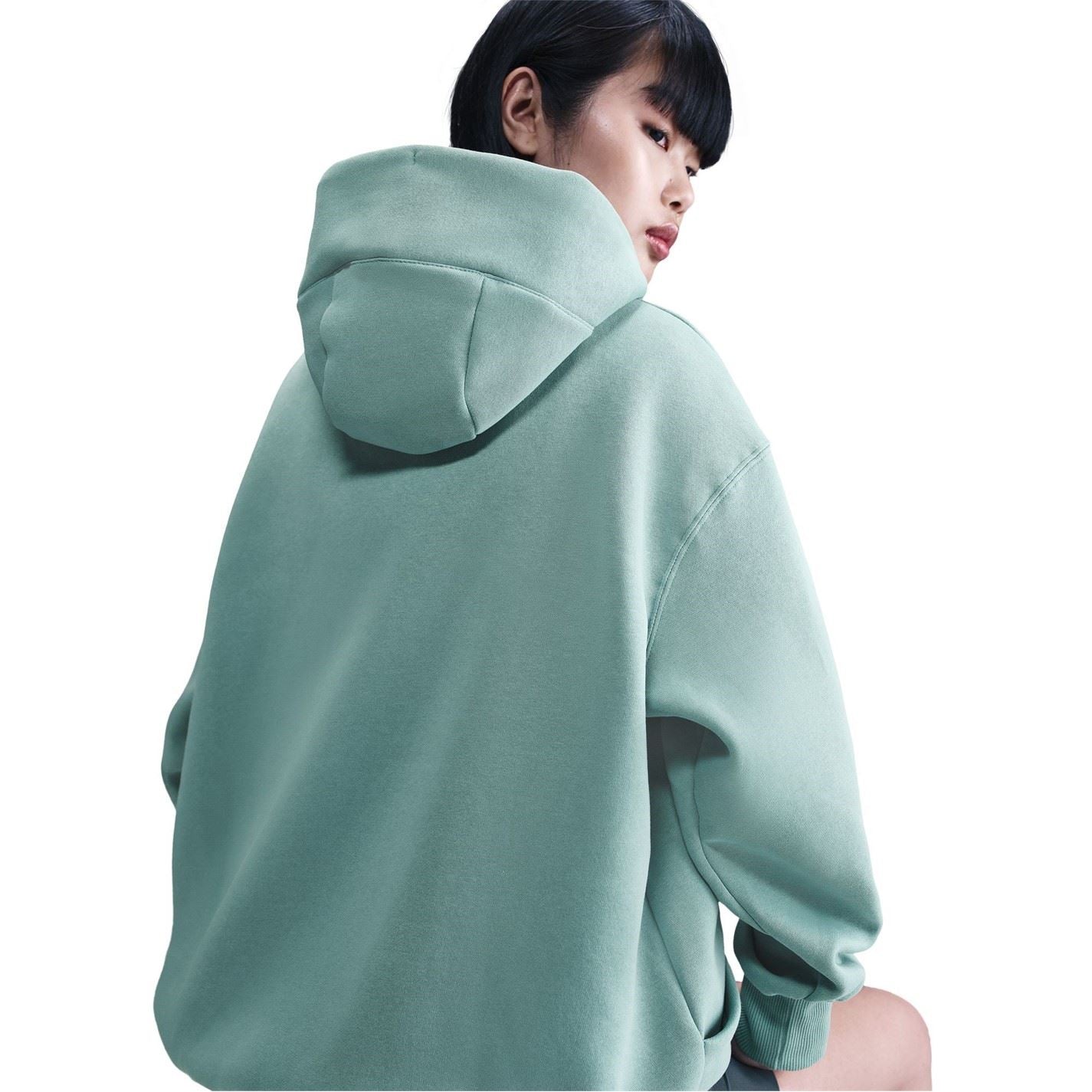 Nike Phoenix Fleece Oversize Fit Drop Shoulder Long Sleeve Hooded Neck Sweatshirt