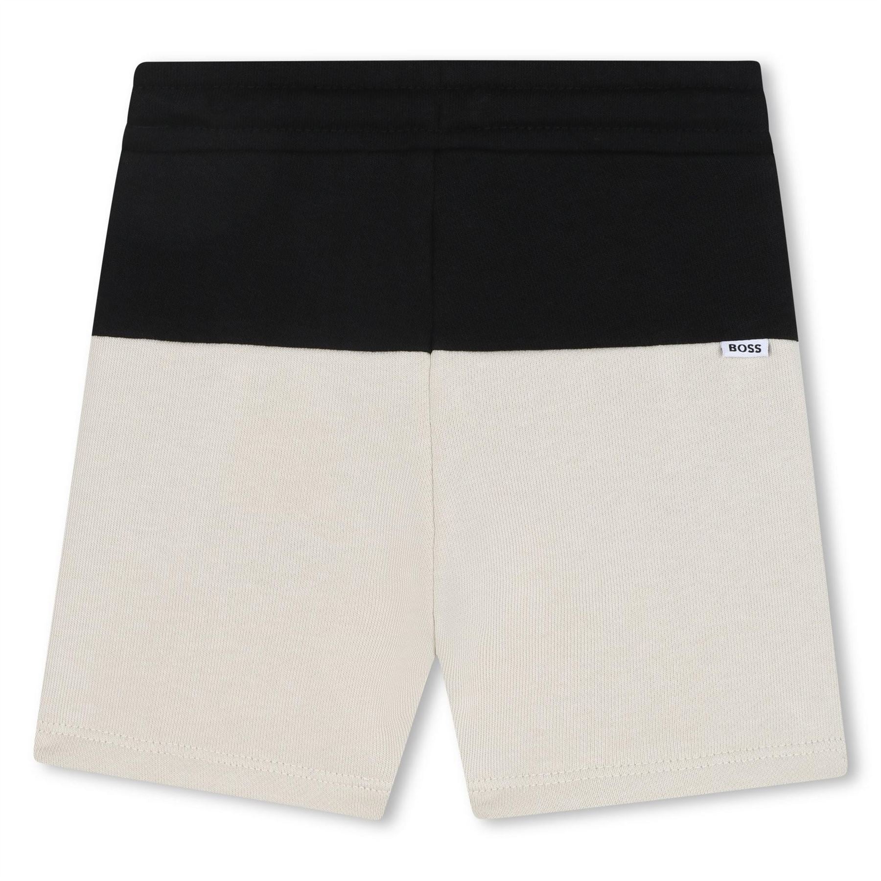 Boss Col Black Colour Block Design Shorts