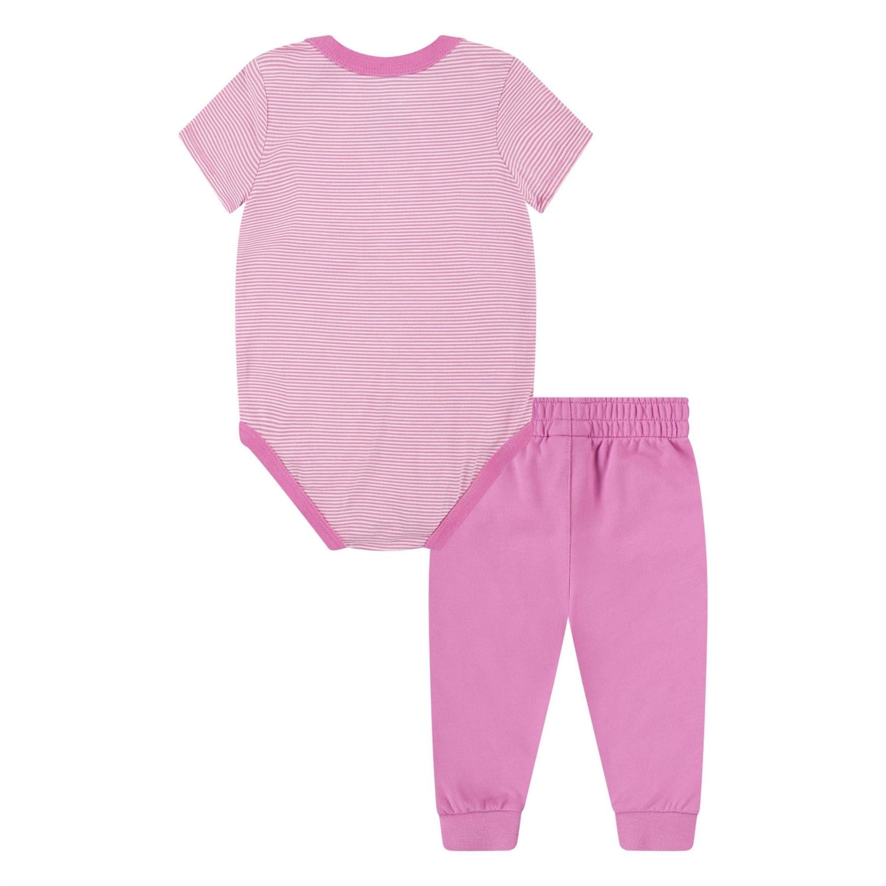 Nike Kids 2 Piece Striped Short Sleeve Pyjama Set