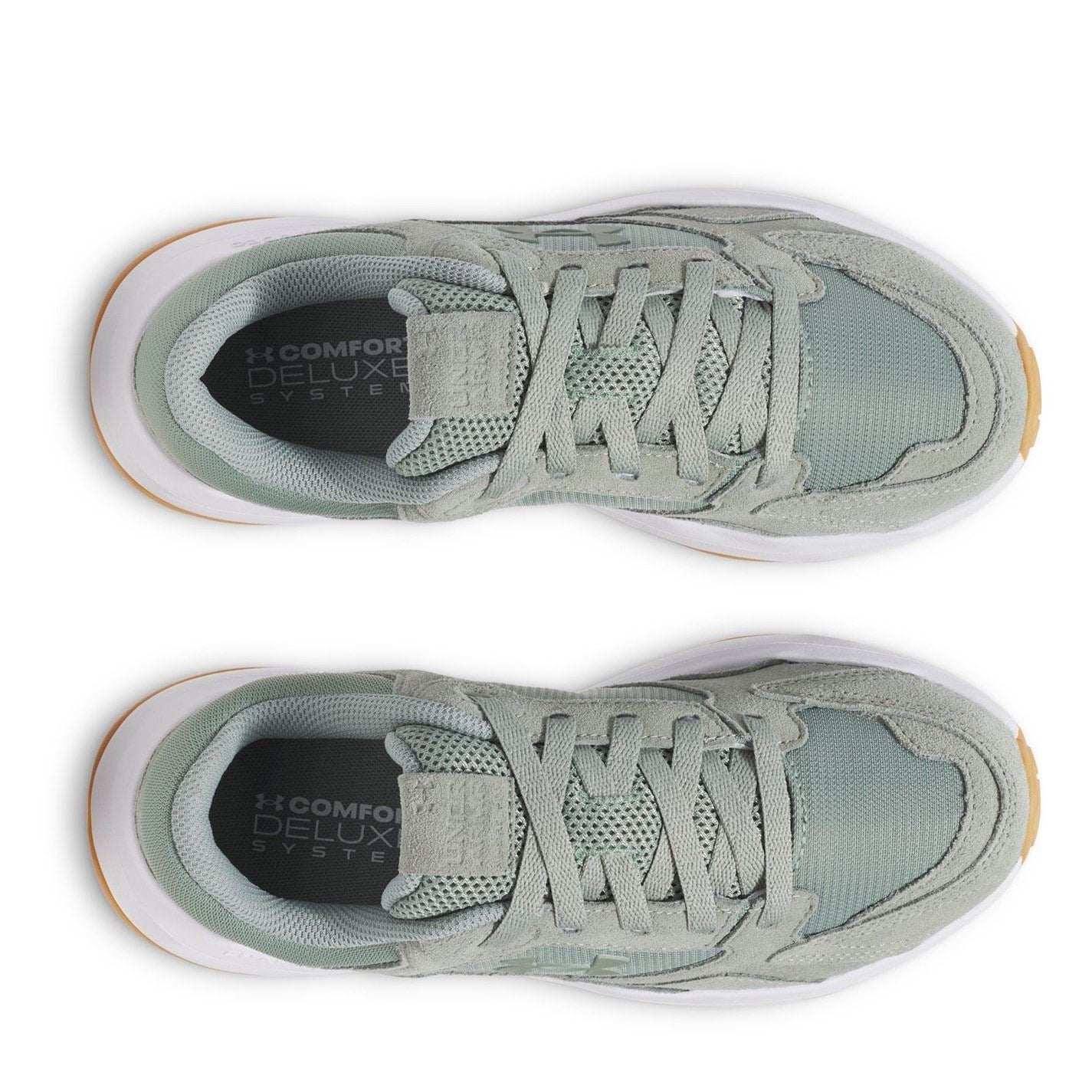 Under Armour Edge Suede Round Toe Flat Heel Trainers