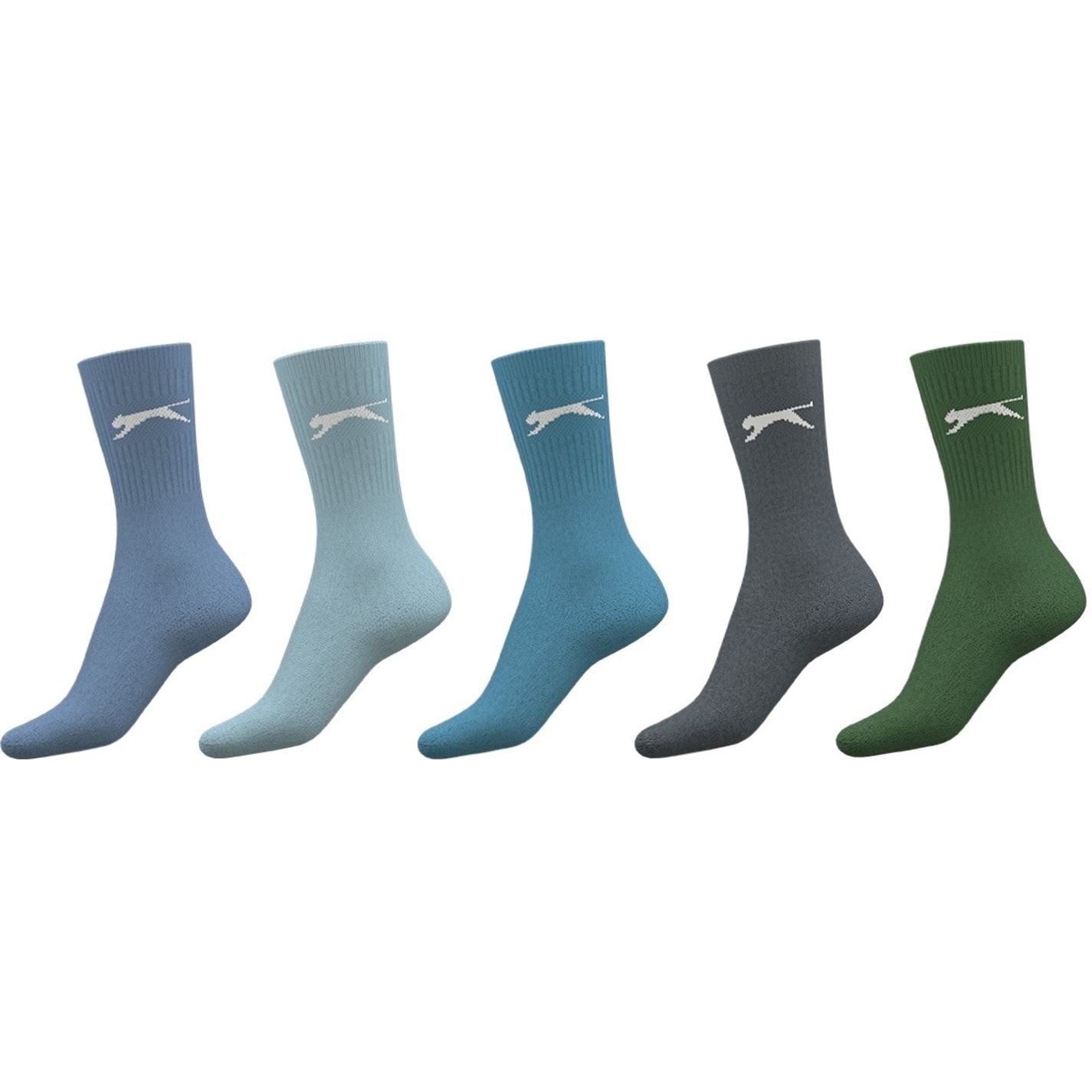Slazenger Mens 5 Pack Crew Socks