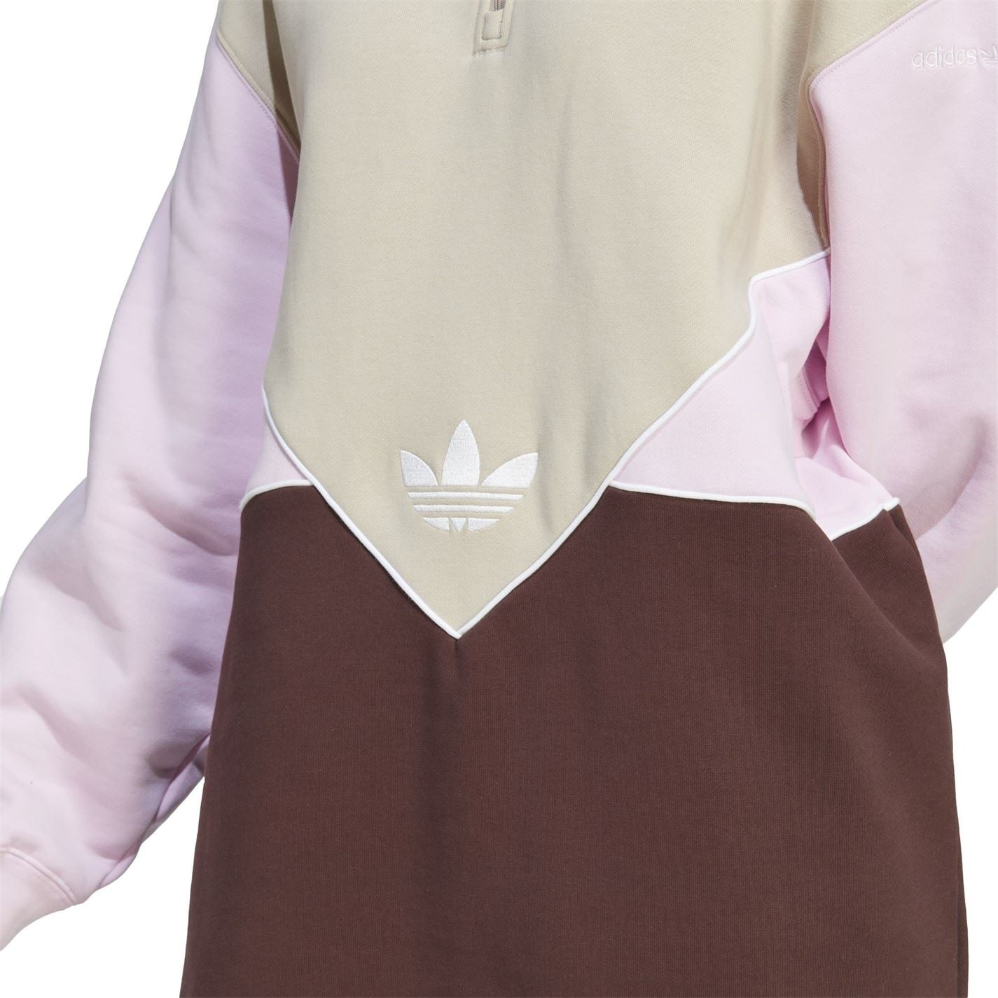 adidas Originals Womens Half Zip Sweat Dress
