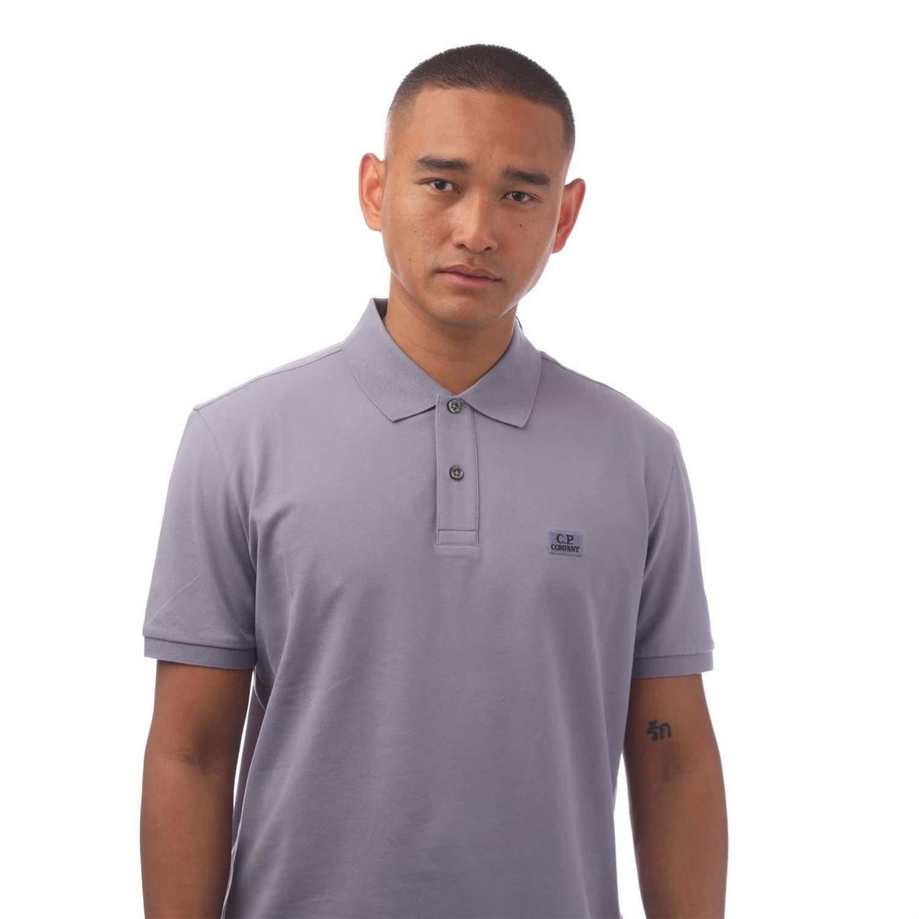 CP Company Piquet Logo Polo Shirt