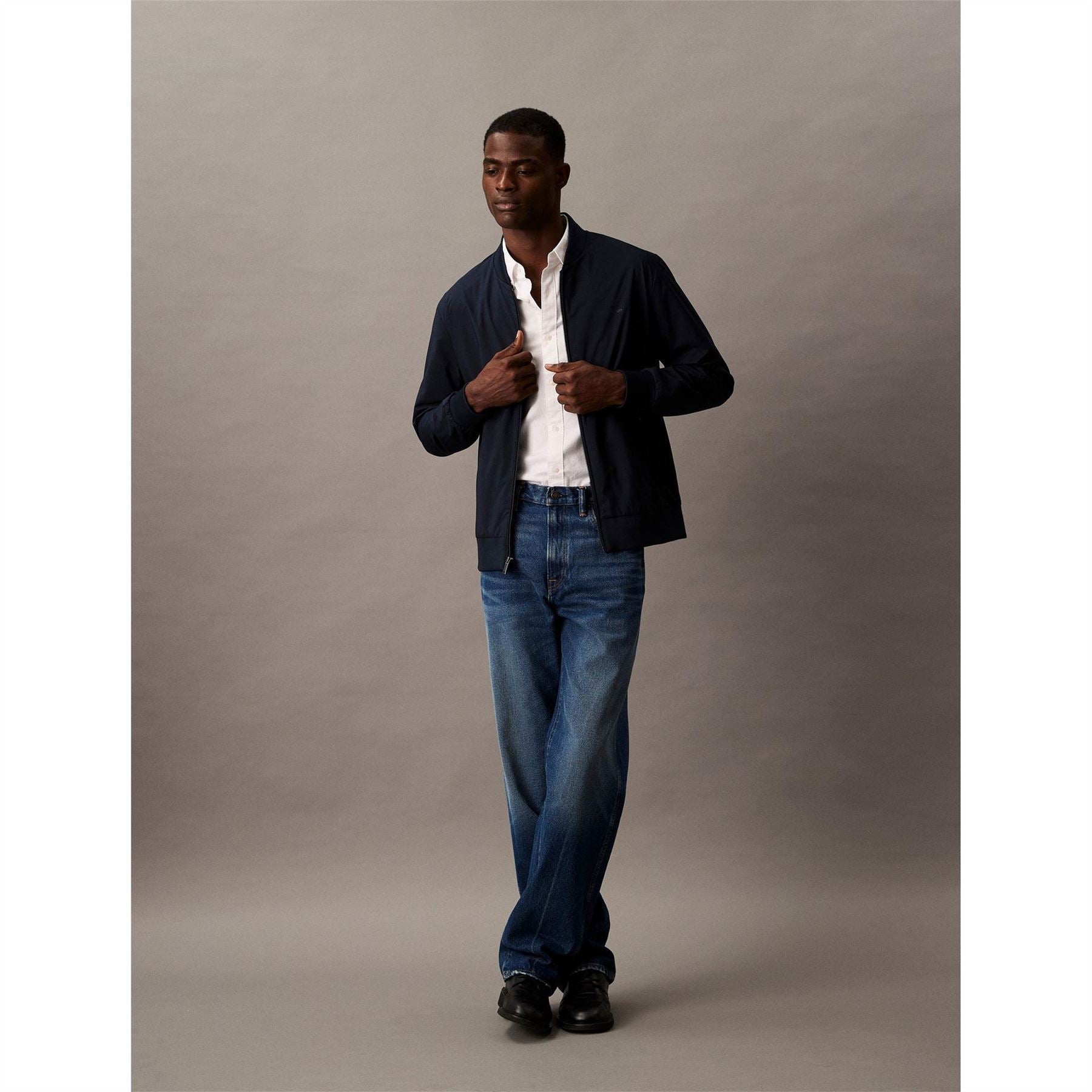 Calvin Klein  Matte Long Sleeve Bomber Jacket