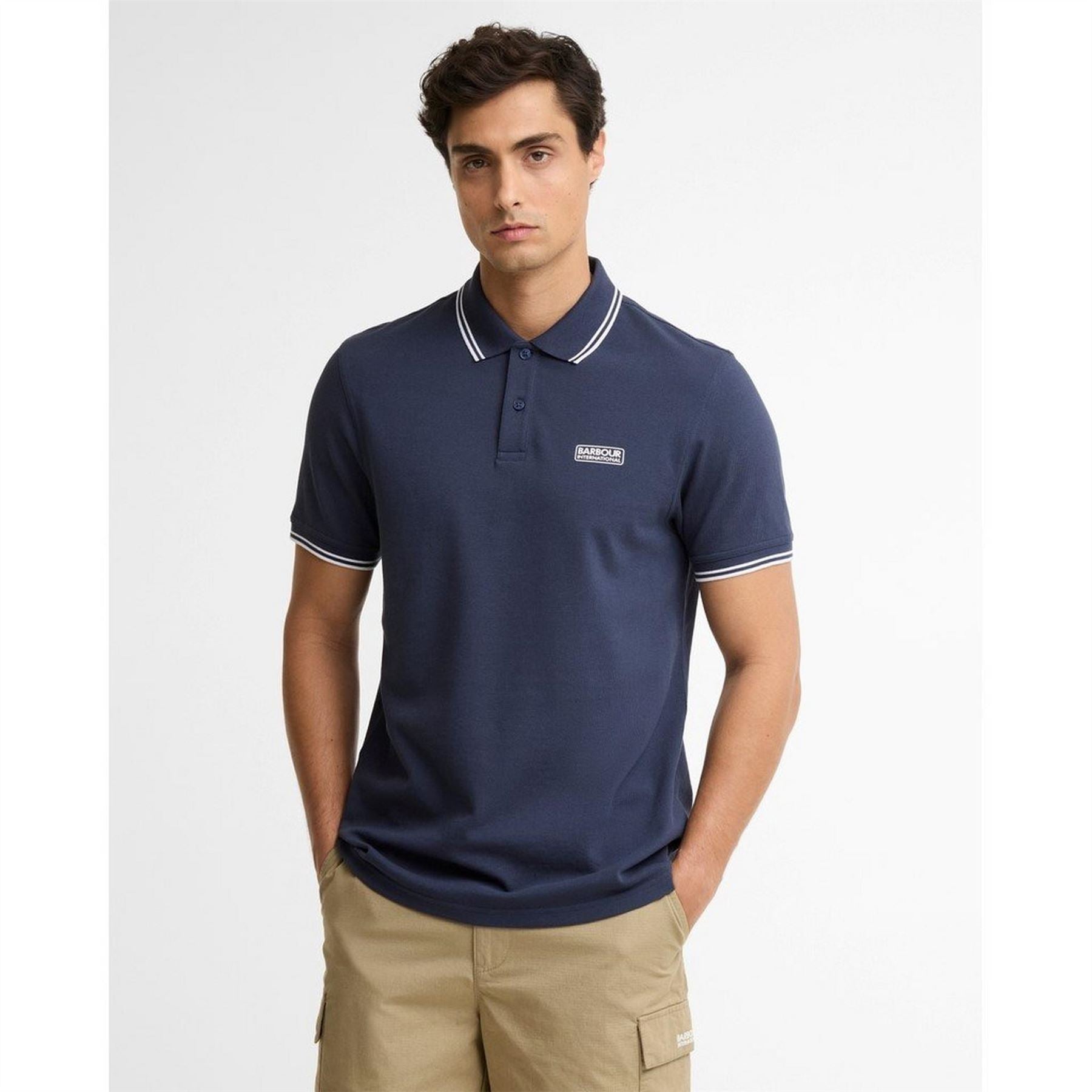 Barbour International Tipped Short Sleeve Polo Shirt