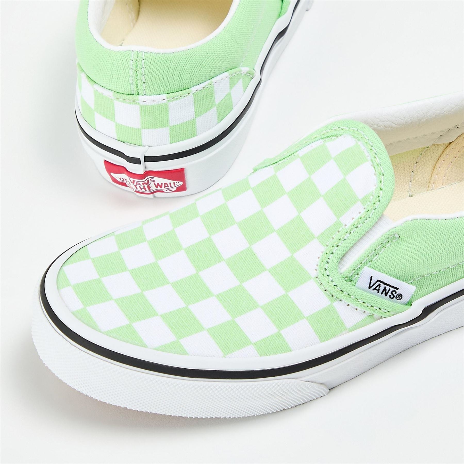 Vans Kids Classic Color Theory Checker Canvasas Slip On Trainers