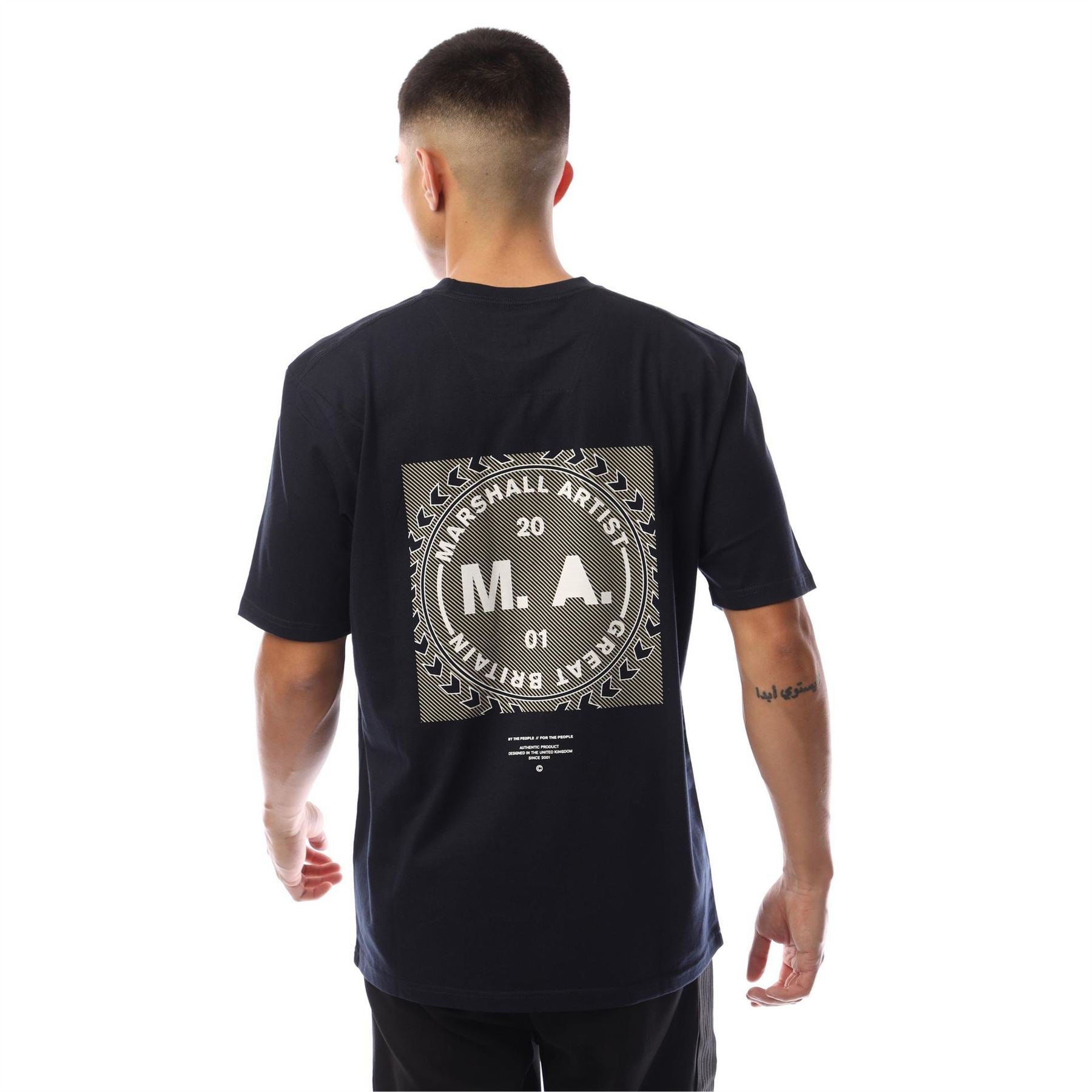 Marshall Artist Siren Box Print Crew Neck Short Sleeve T-Shirt