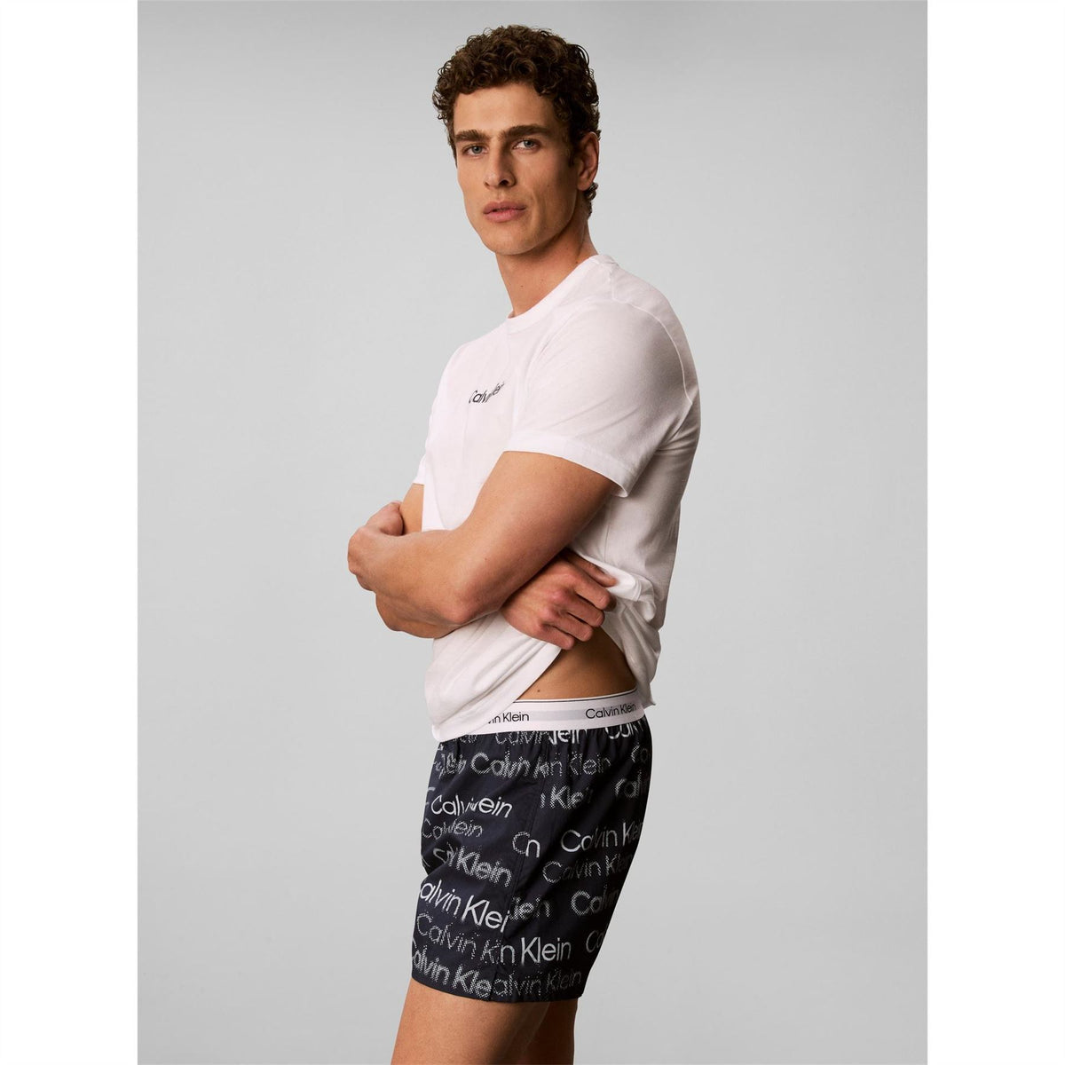 Calvin Klein Short Sleeve Cotton T-Shirt And Shorts Pyjama Set