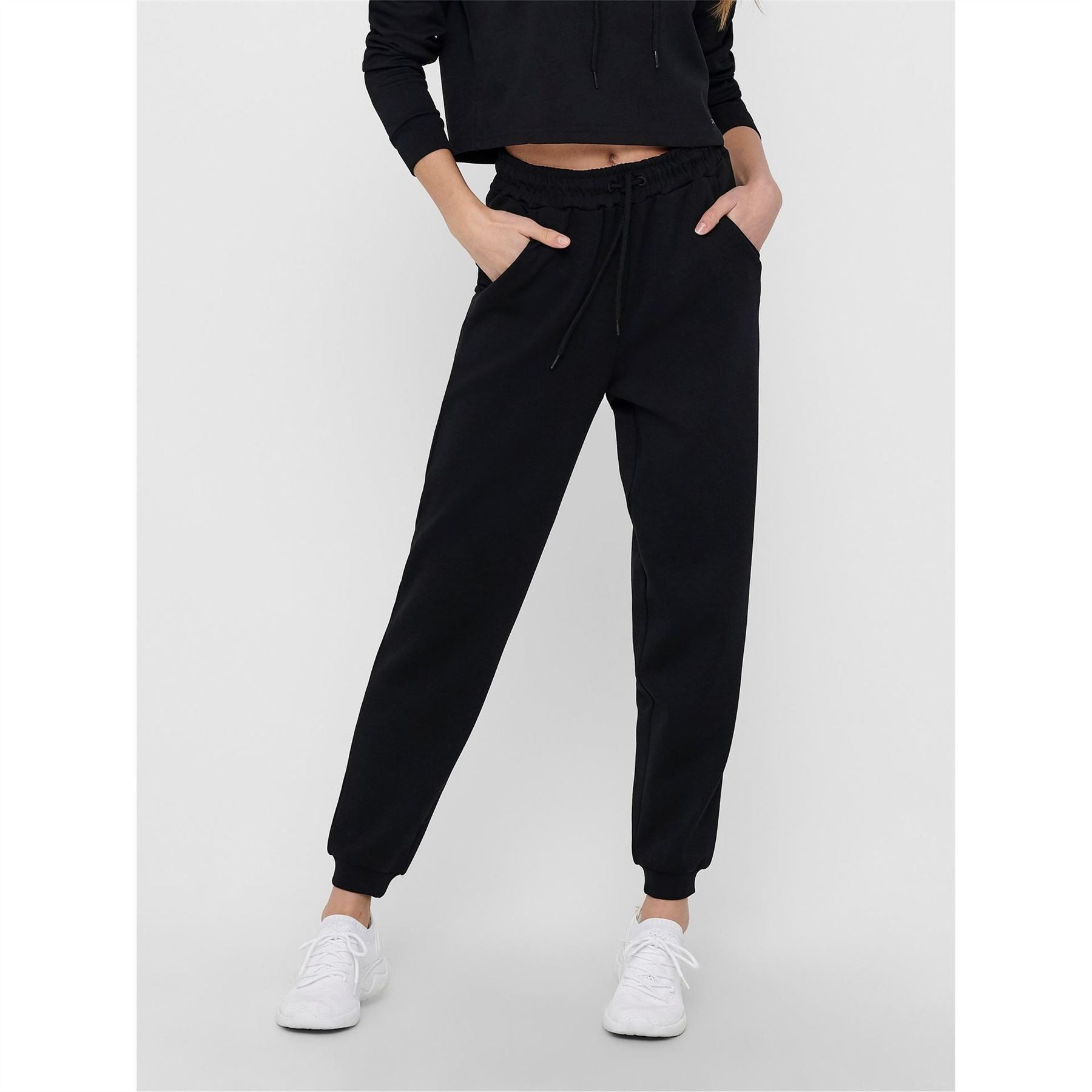 Only Play High Waist Solid Patterned Sweatpants