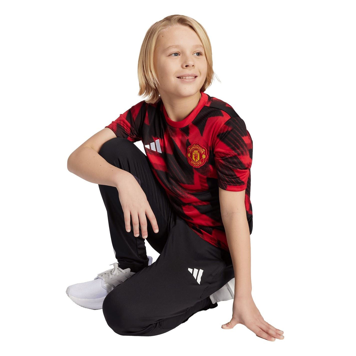 adidas Manchester United Pre Match Shirt 2025 2026 Juniors