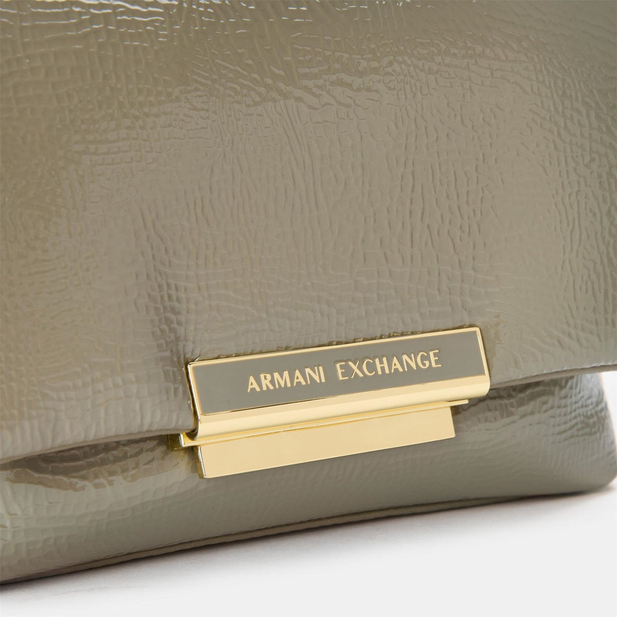 Armani Exchange Exchange Textured Grab Bag with Metal Branding