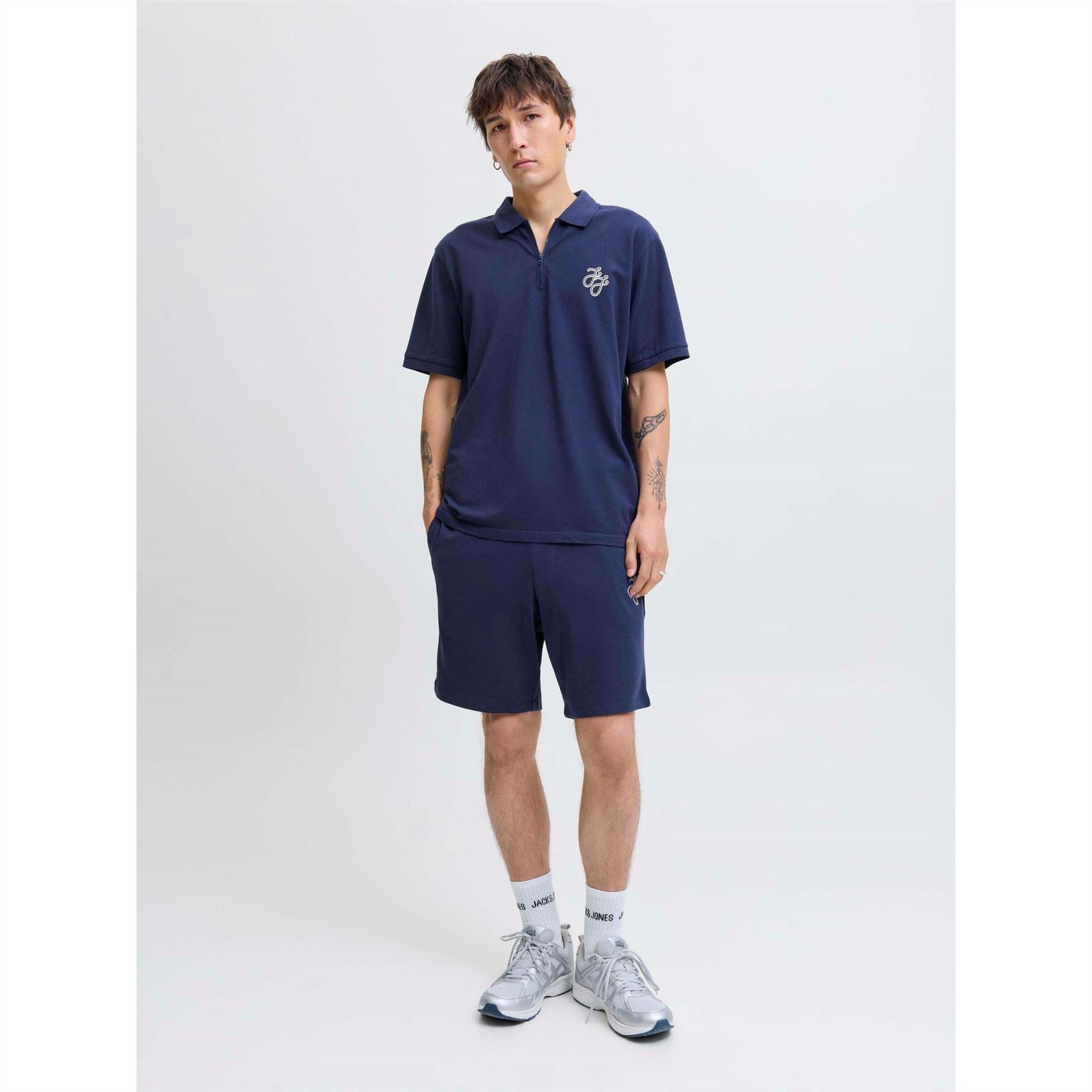 Jack and Jones Zip Polo And Short Set