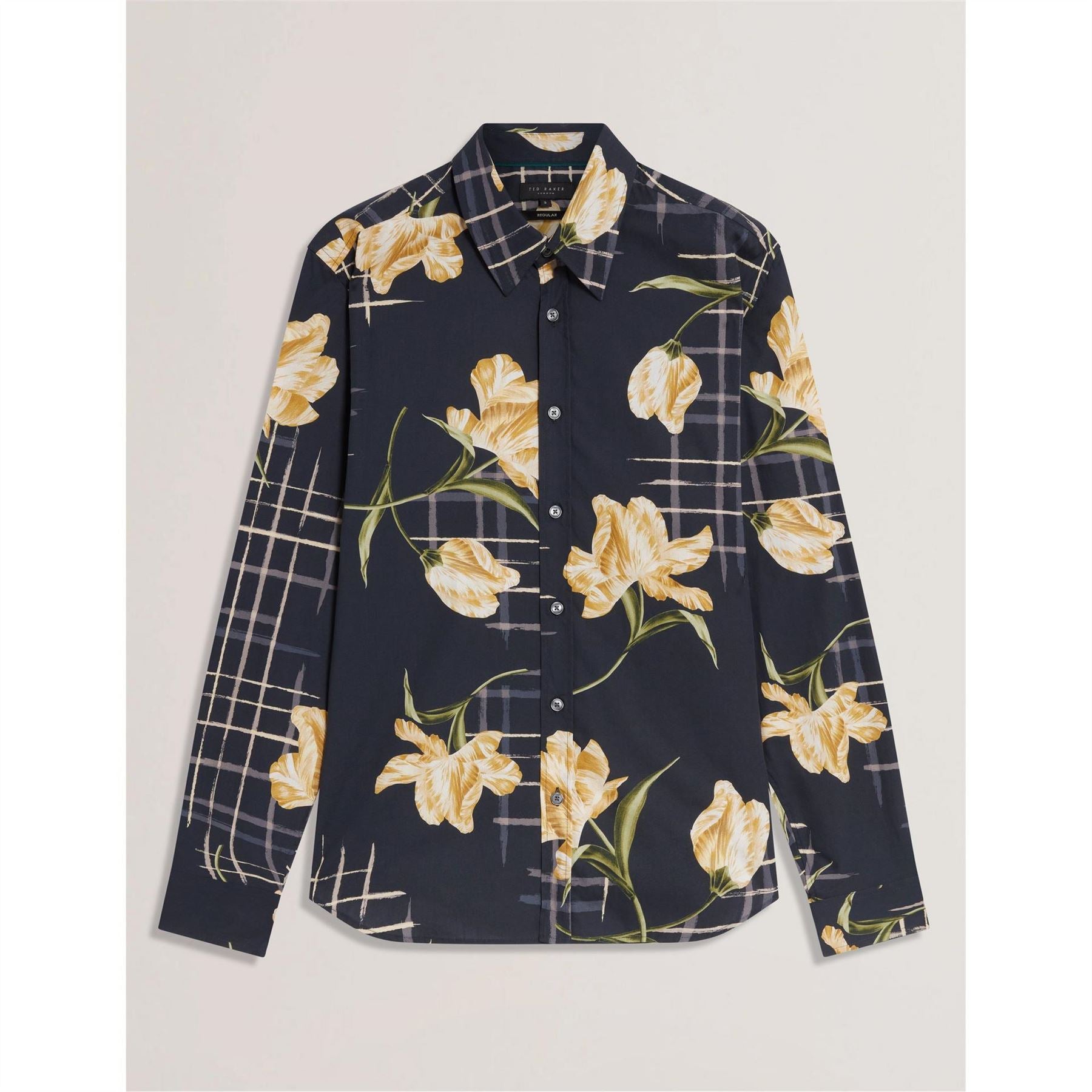 Ted Baker Floral Buddha Collared Long Sleeve Shirt
