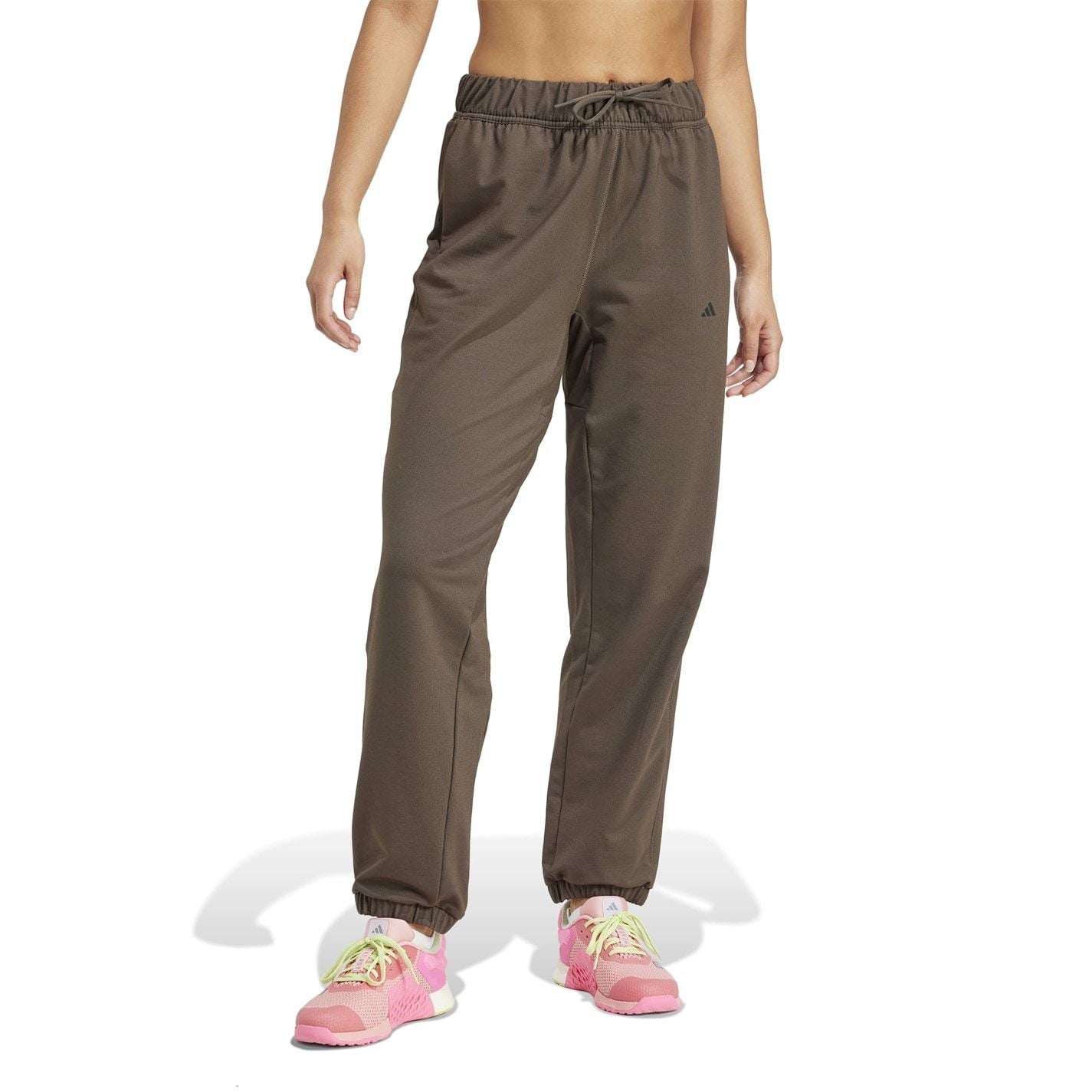 adidas Womens Power Loose Fit French Terry Jogging Bottoms
