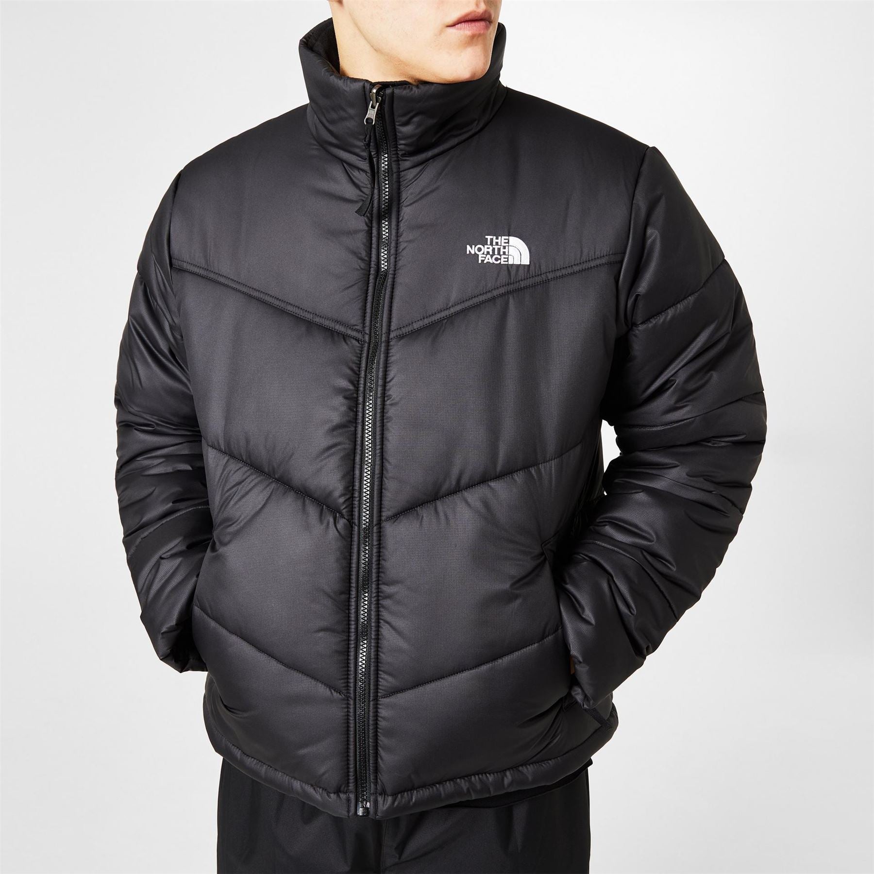 The North Face Saikuru Water Resistant Windwall Short Puffer Jacket