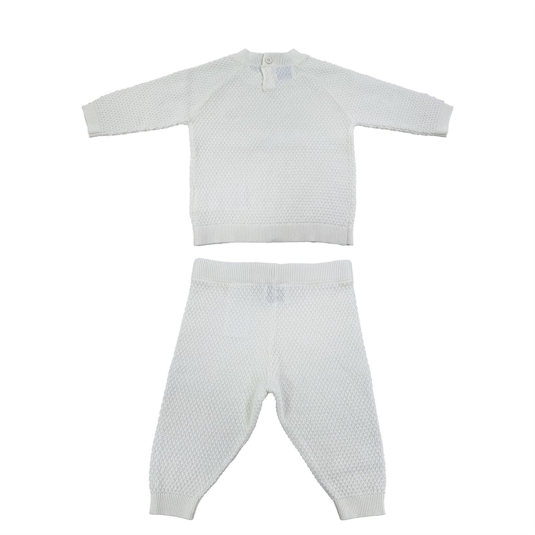 Jack Wills Pointelle Cotton Long Sleeve Pyjama Set