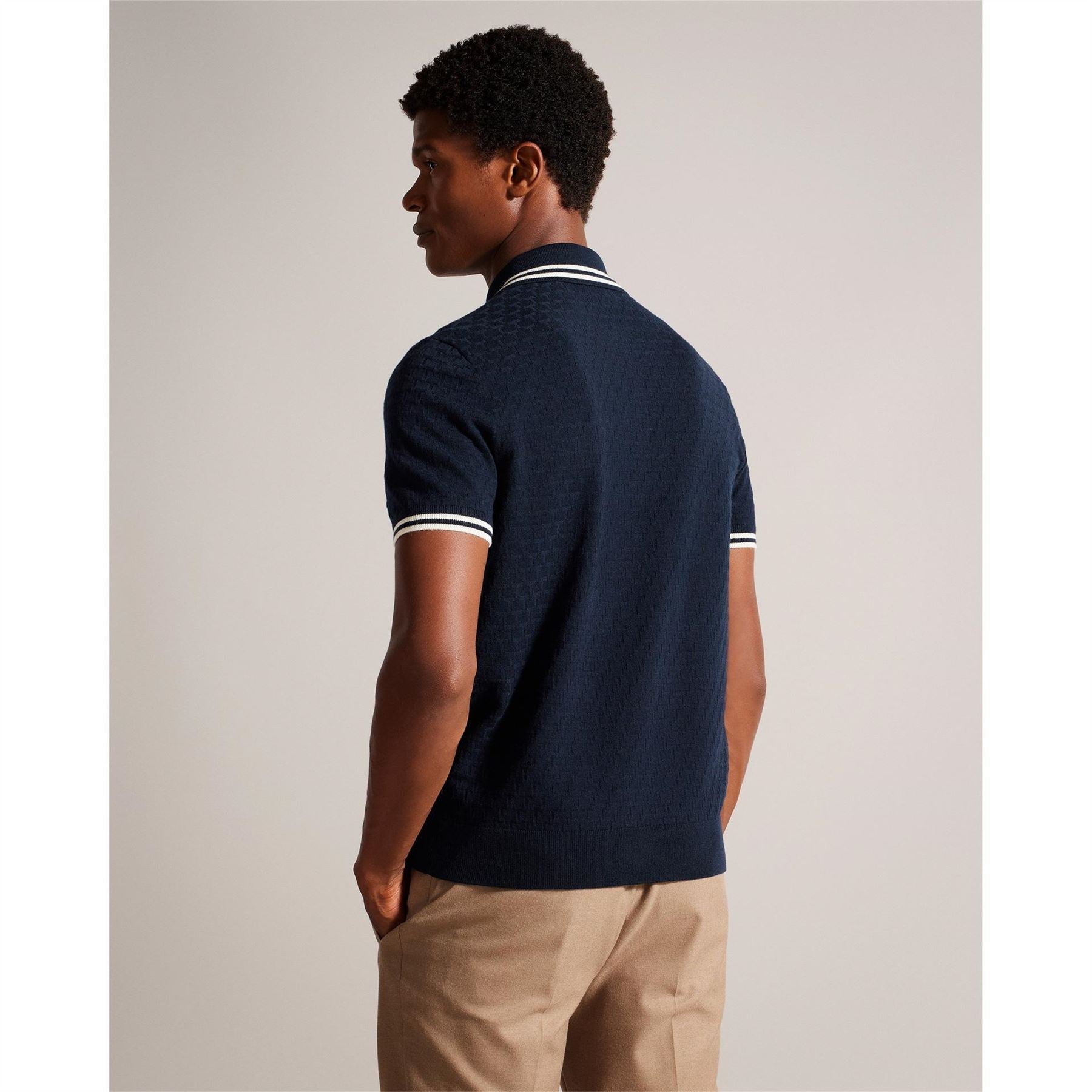 Ted Baker Mahani Zip Regular Fit Polo Shirt