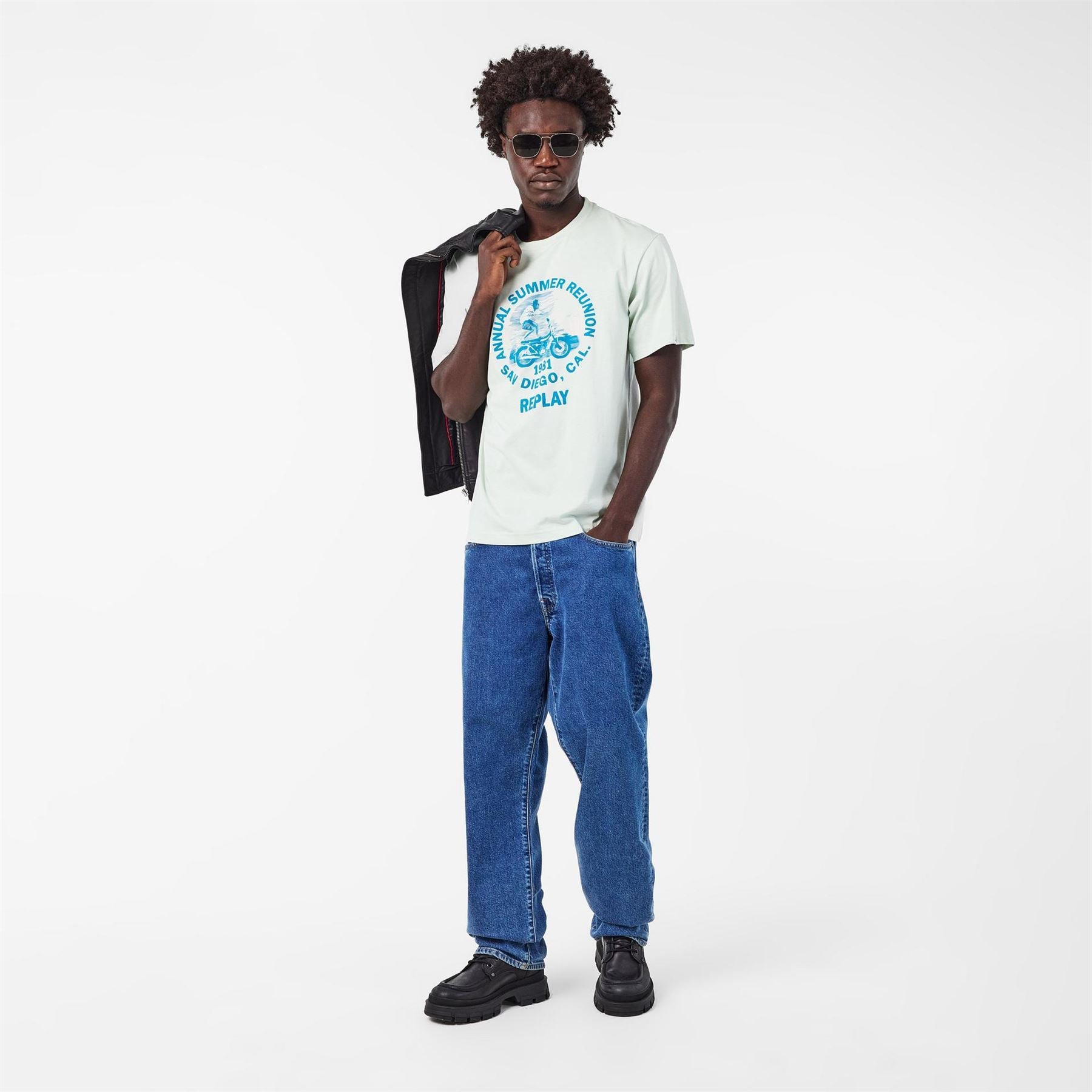 Replay Moto Tricks Regular Fit T-Shirt