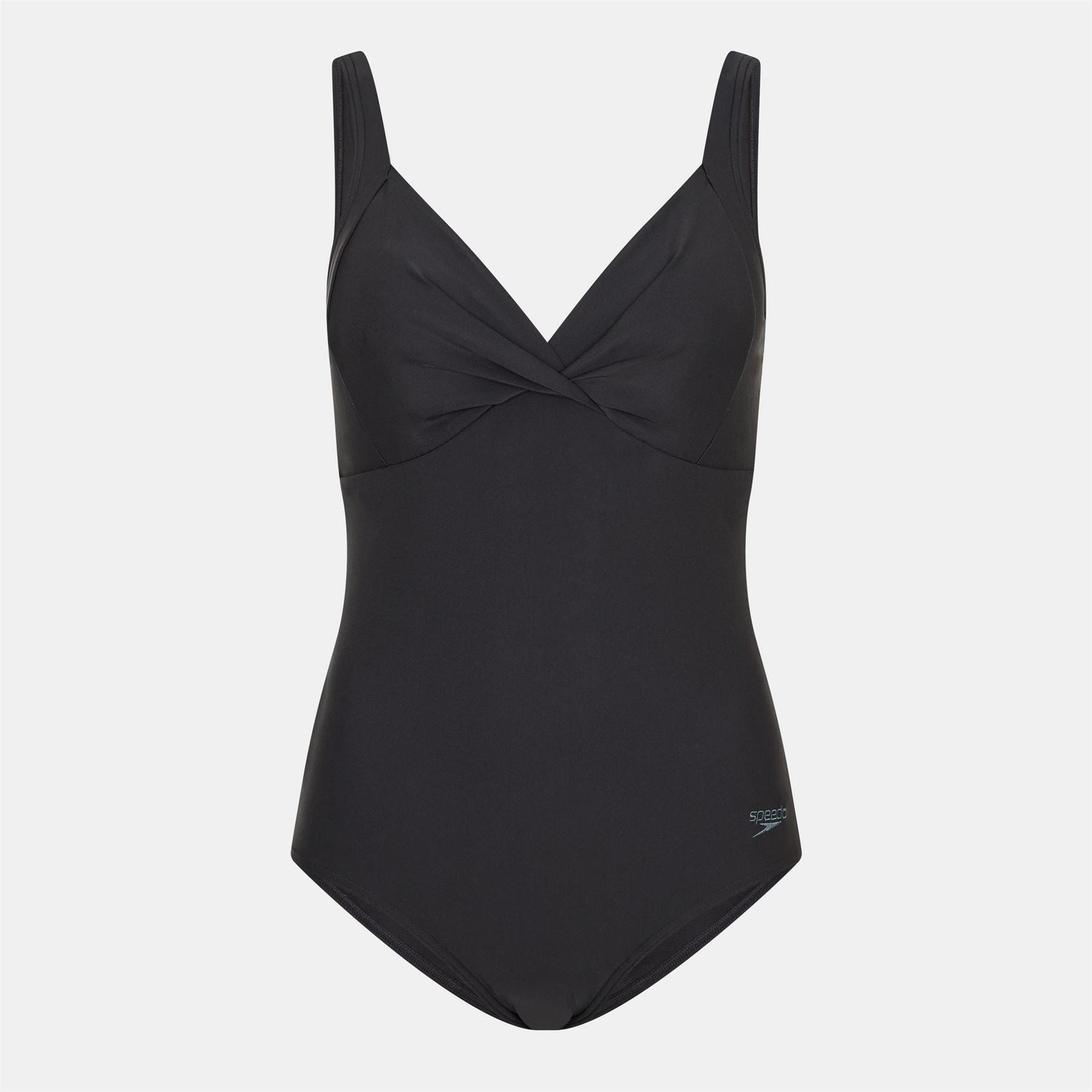 Speedo Shaping Cross Knot Swimsuit Black