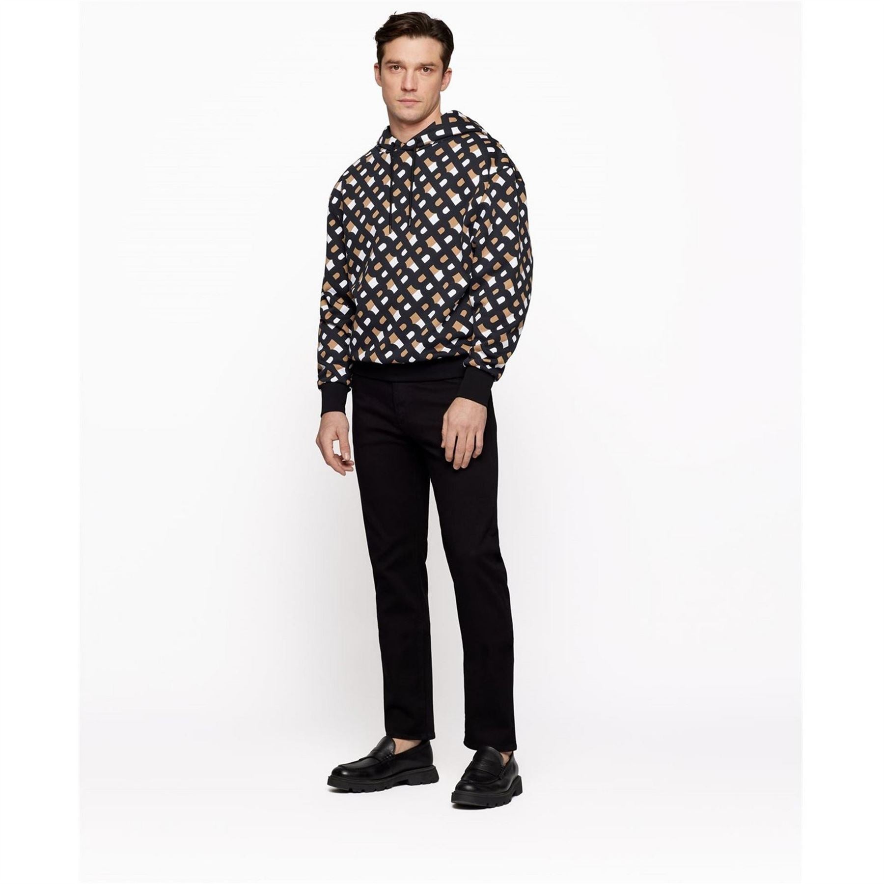 Boss Maine Regular Mid Rise Straight Leg Jeans