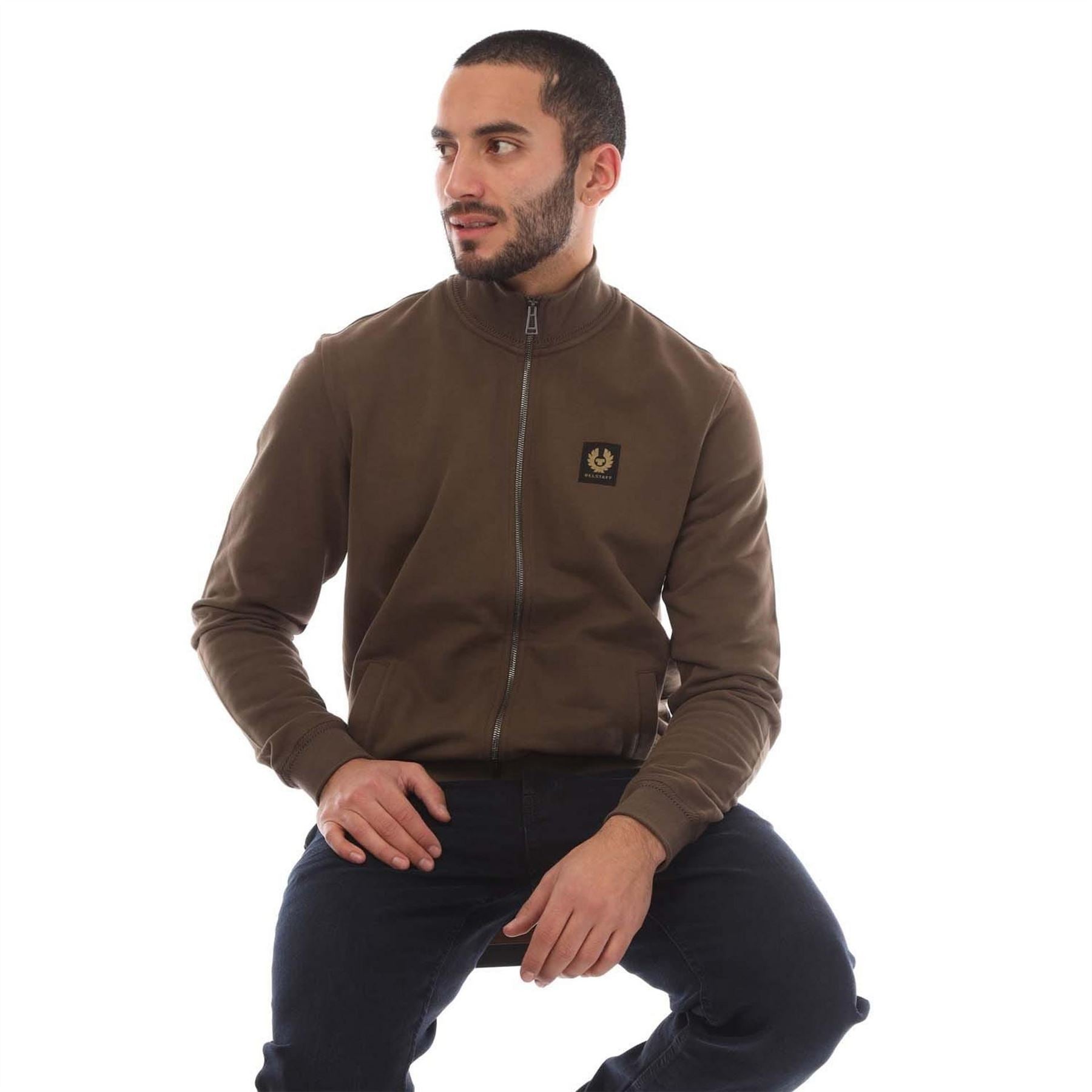 Belstaff Fleece Full Zip Sweatshirt
