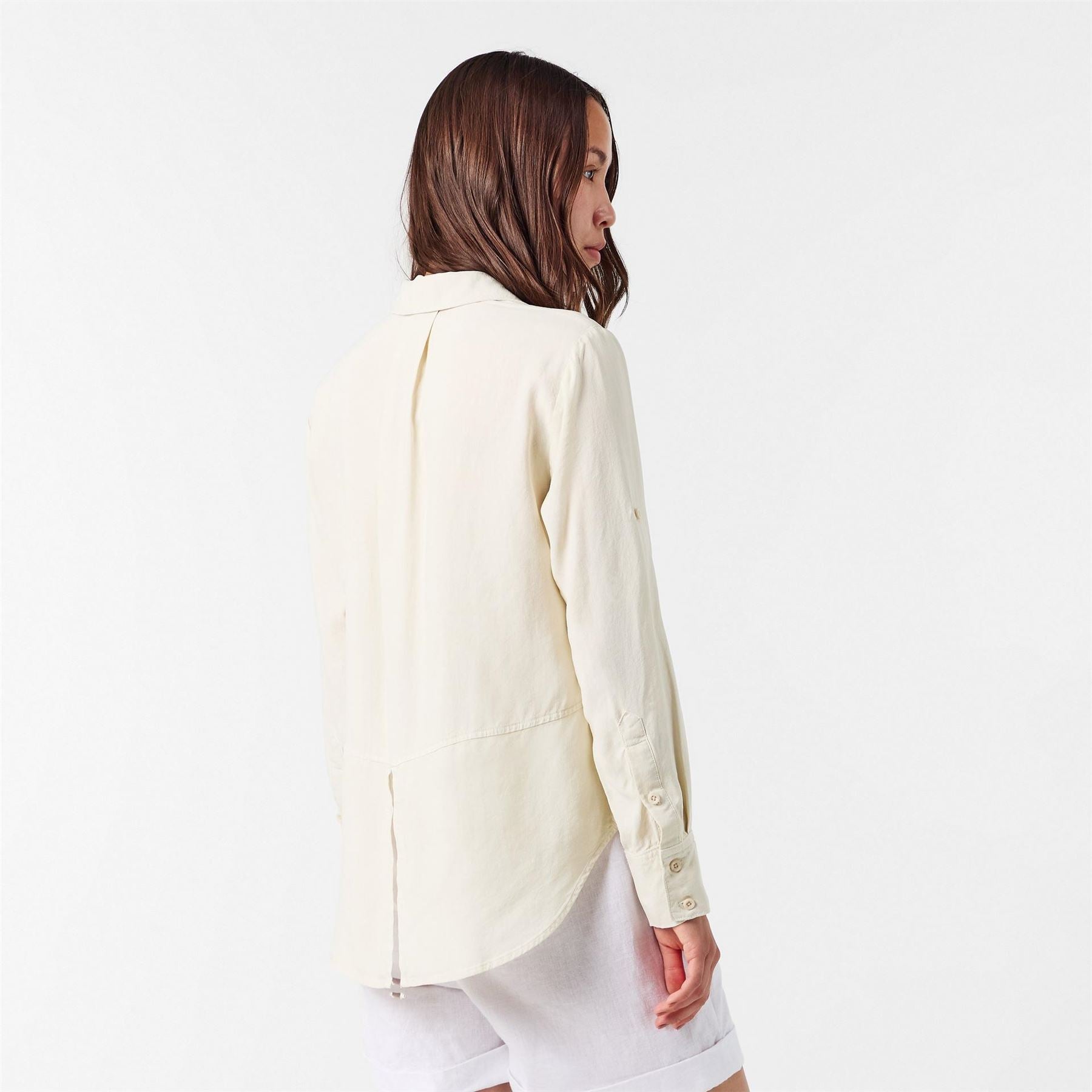 Bella Dahl Back Slit Relaxed Fit Three Quarter Sleeve Shirt
