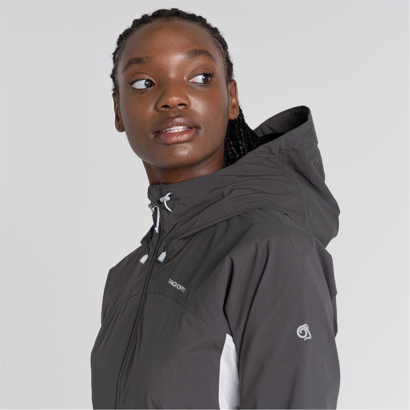 Craghoppers Jamila Funnel Neck Long Windbreaker Jacket