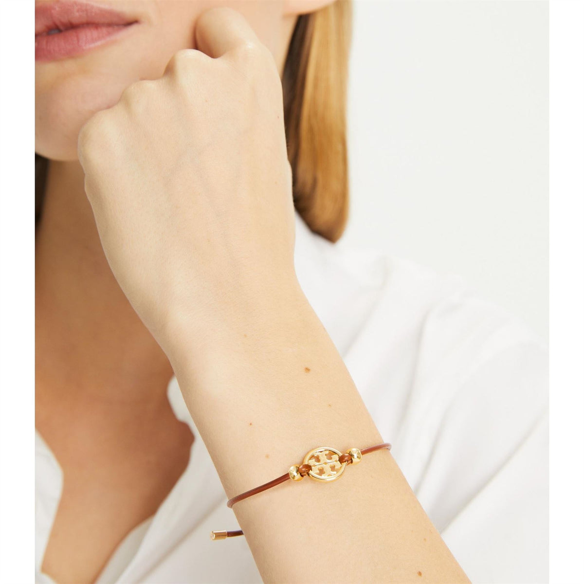 Tory Burch Miller Slider Leather Bracelets